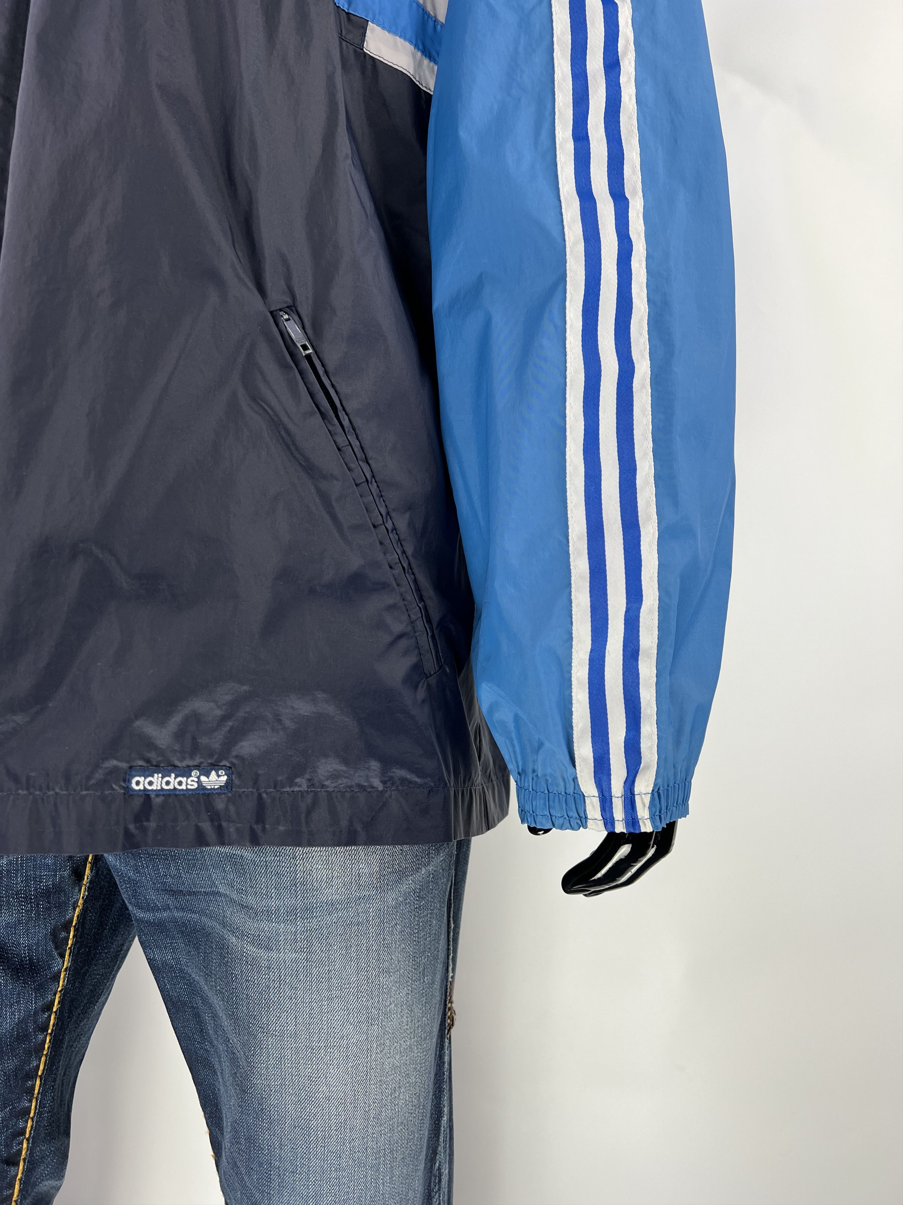 Adidas × Vintage 80s Adidas Vintage Hooded Jacket Size XL Size US XL / EU 56 / 4 - 3 Thumbnail
