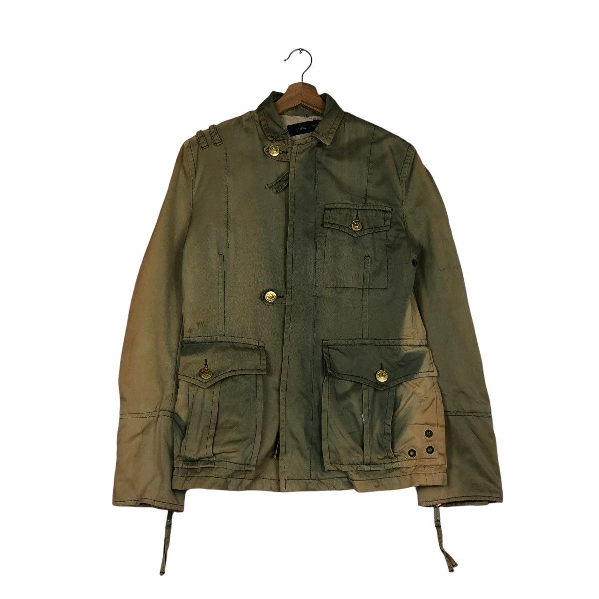 Japanese Brand 🔥VINTAGE CHORE BIKER JACKET DSQUARED2 ACID RUSTY DESIGN Size US S / EU 44-46 / 1 - 3 Thumbnail