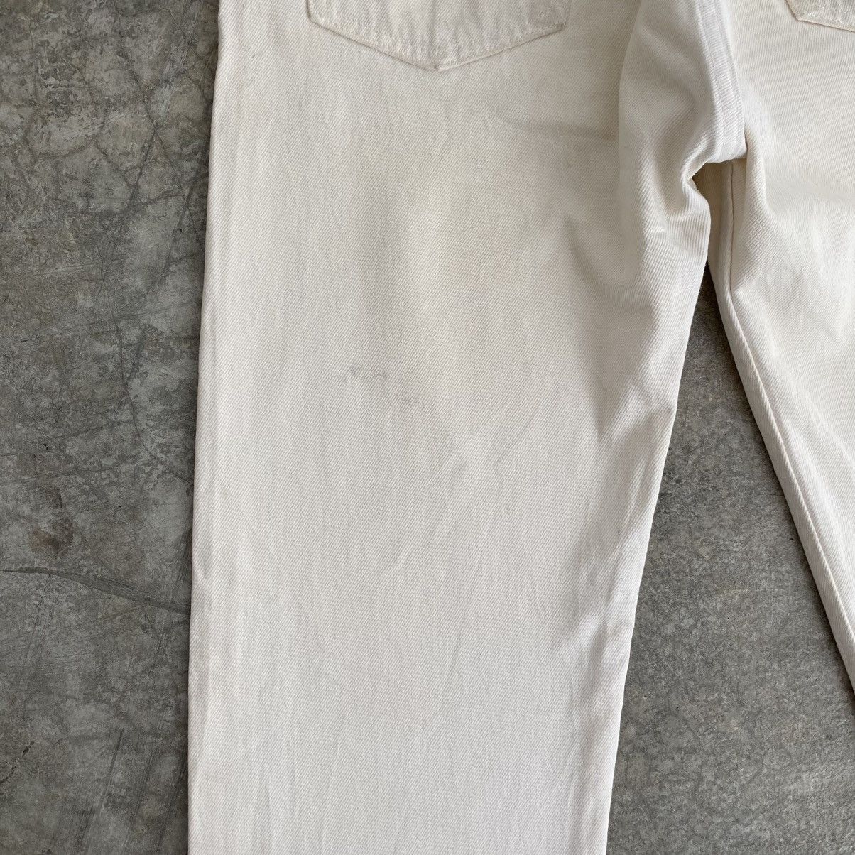 Levi's Size 30x31.5 Vintage 1994 Levis 501 White Denim Jeans Size US 30 / EU 46 - 15 Thumbnail