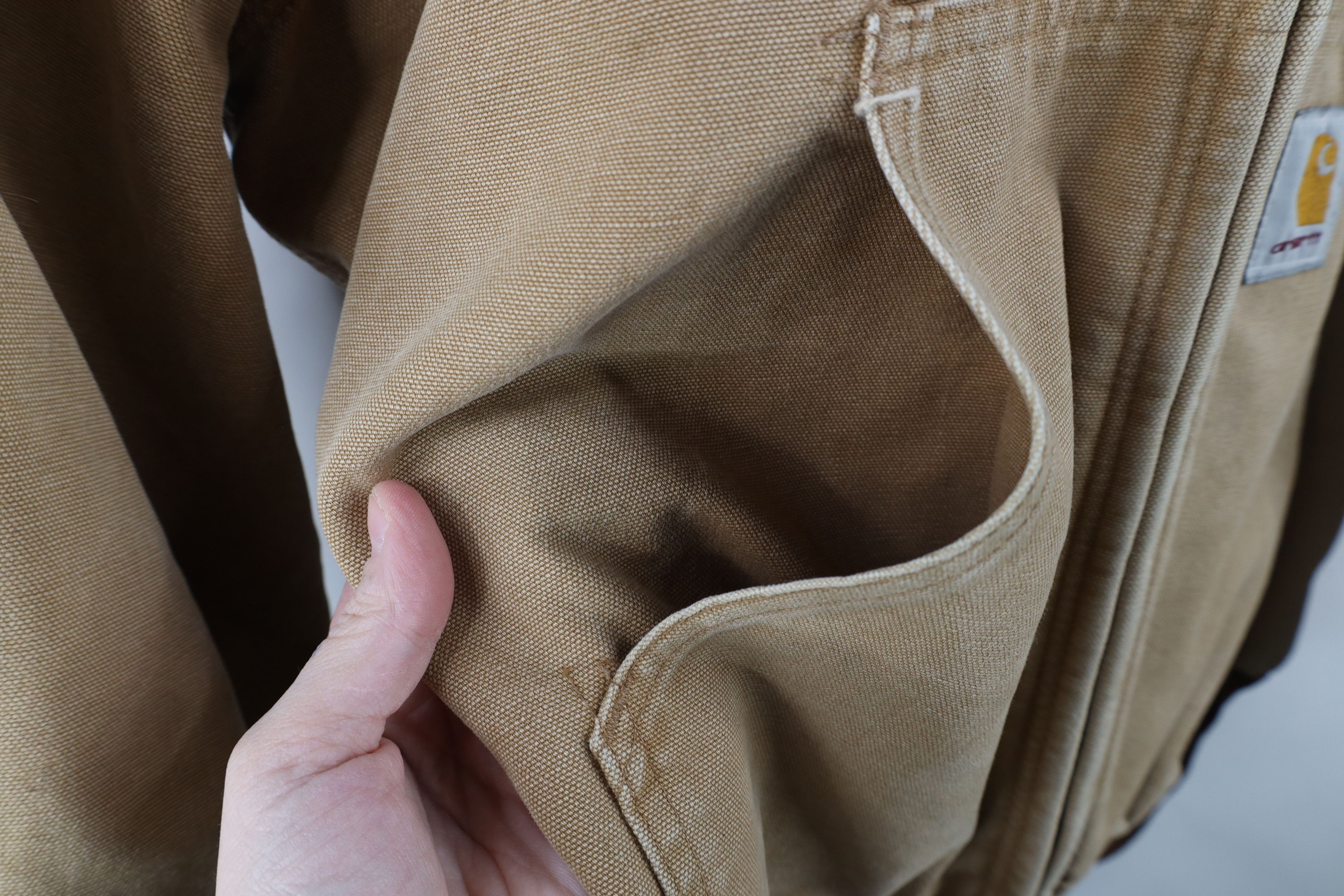 Carhartt × Vintage Vintage 90s Carhartt Full Zip Hooded Jacket Duck Brown USA Size US M / EU 48-50 / 2 - 5 Thumbnail