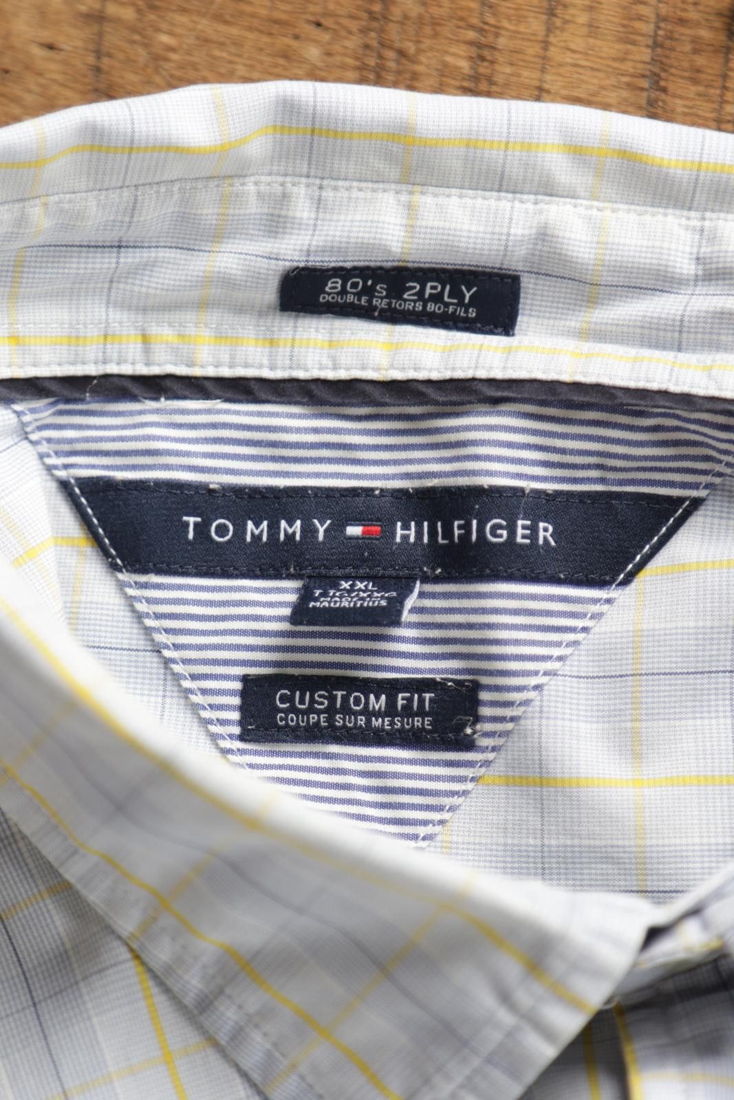 Tommy Hilfiger 08' Tommy Hilfiger Plaid Custom Fit Long Sleeve Button-Up Size US XXL / EU 58 / 5 - 6 Thumbnail