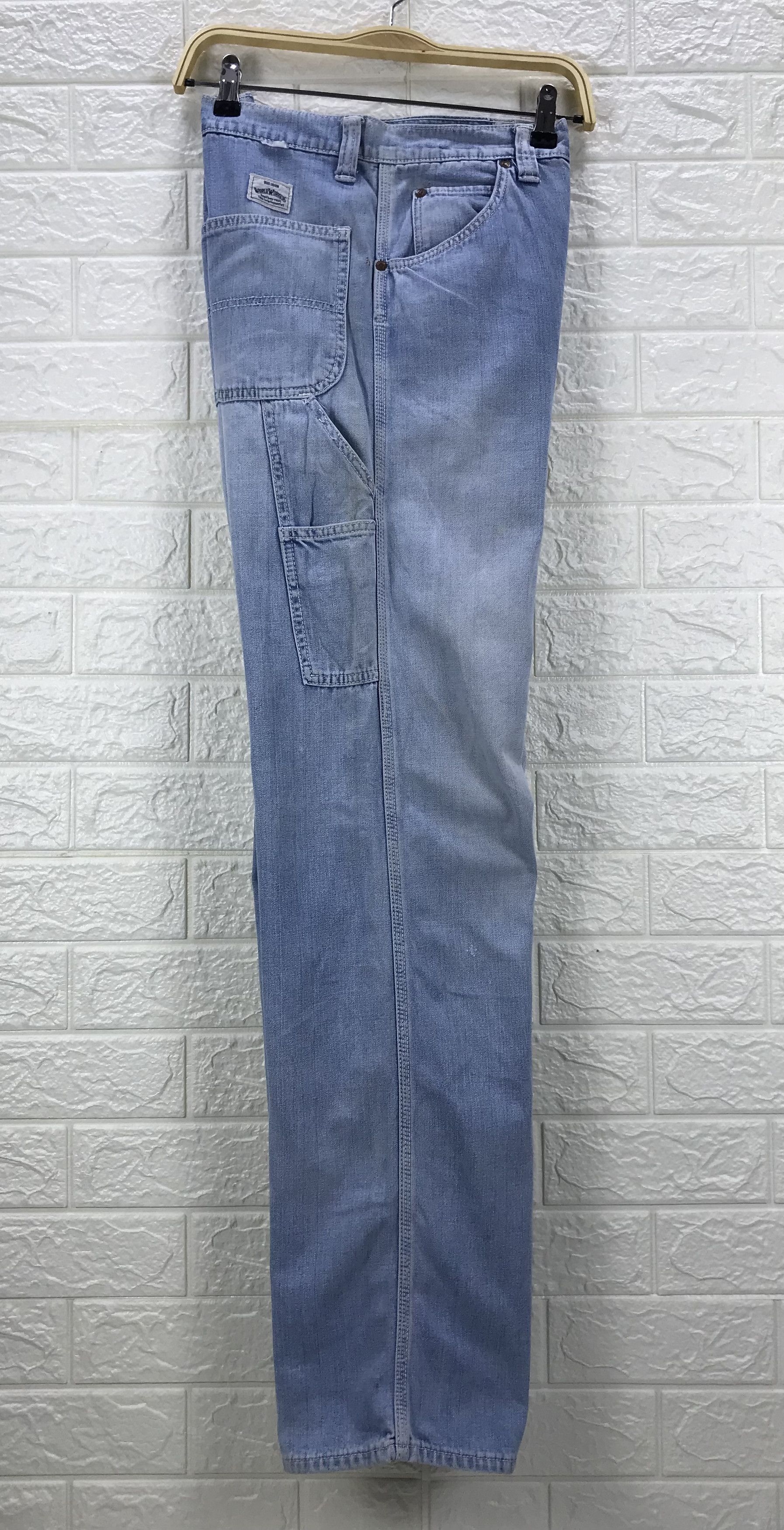 Big John Vintage Big John Light Wash Carpenter Jeans Size US 29 - 9 Thumbnail