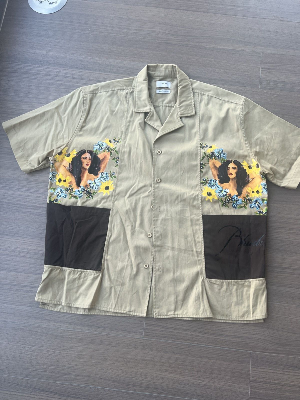 Rhude RHUDE Painted Hawaiian Shirt Size US XXL / EU 58 / 5 - 9 Thumbnail