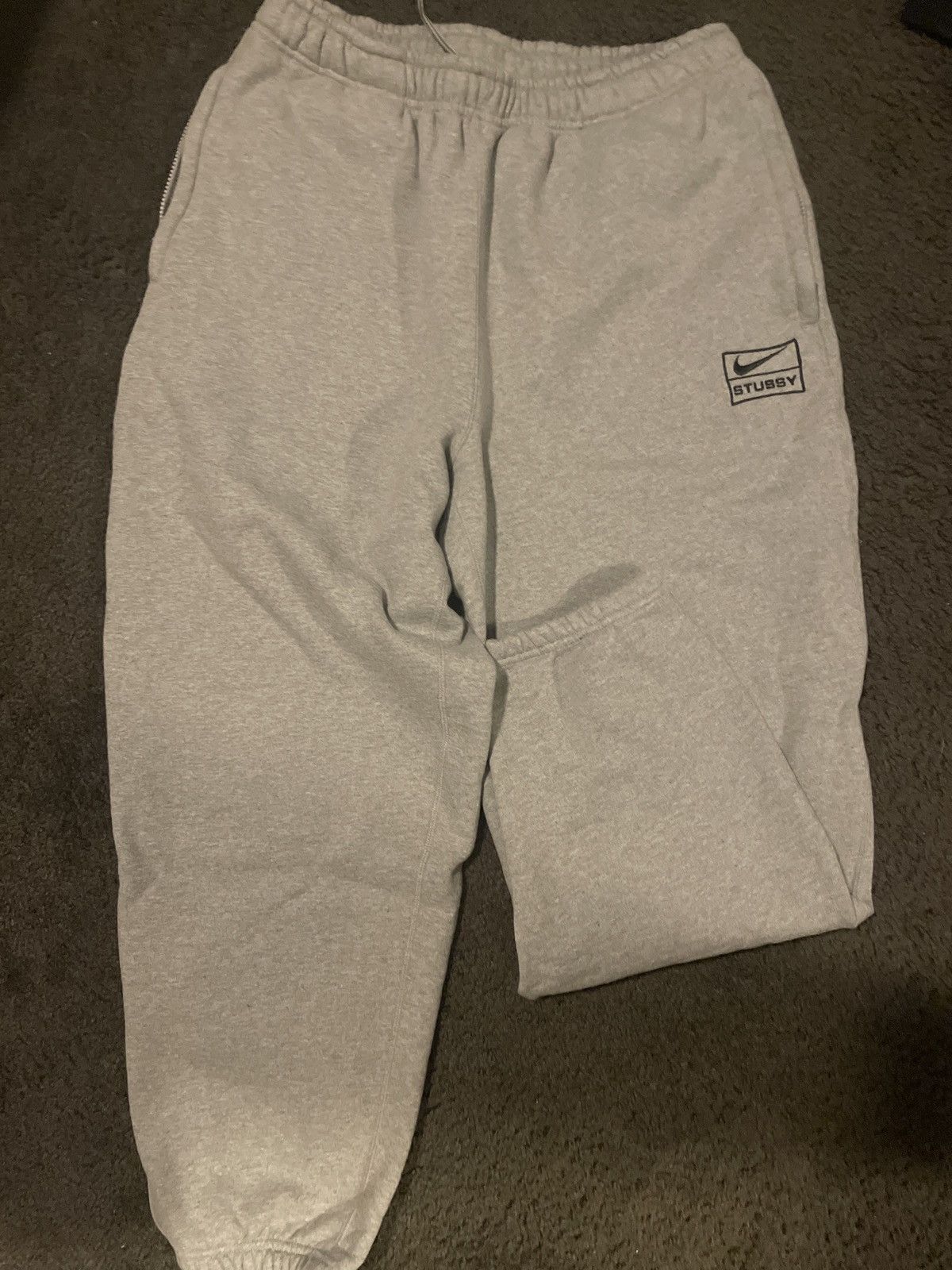 Nike Stussy X Nike Grey Jogger | Grailed