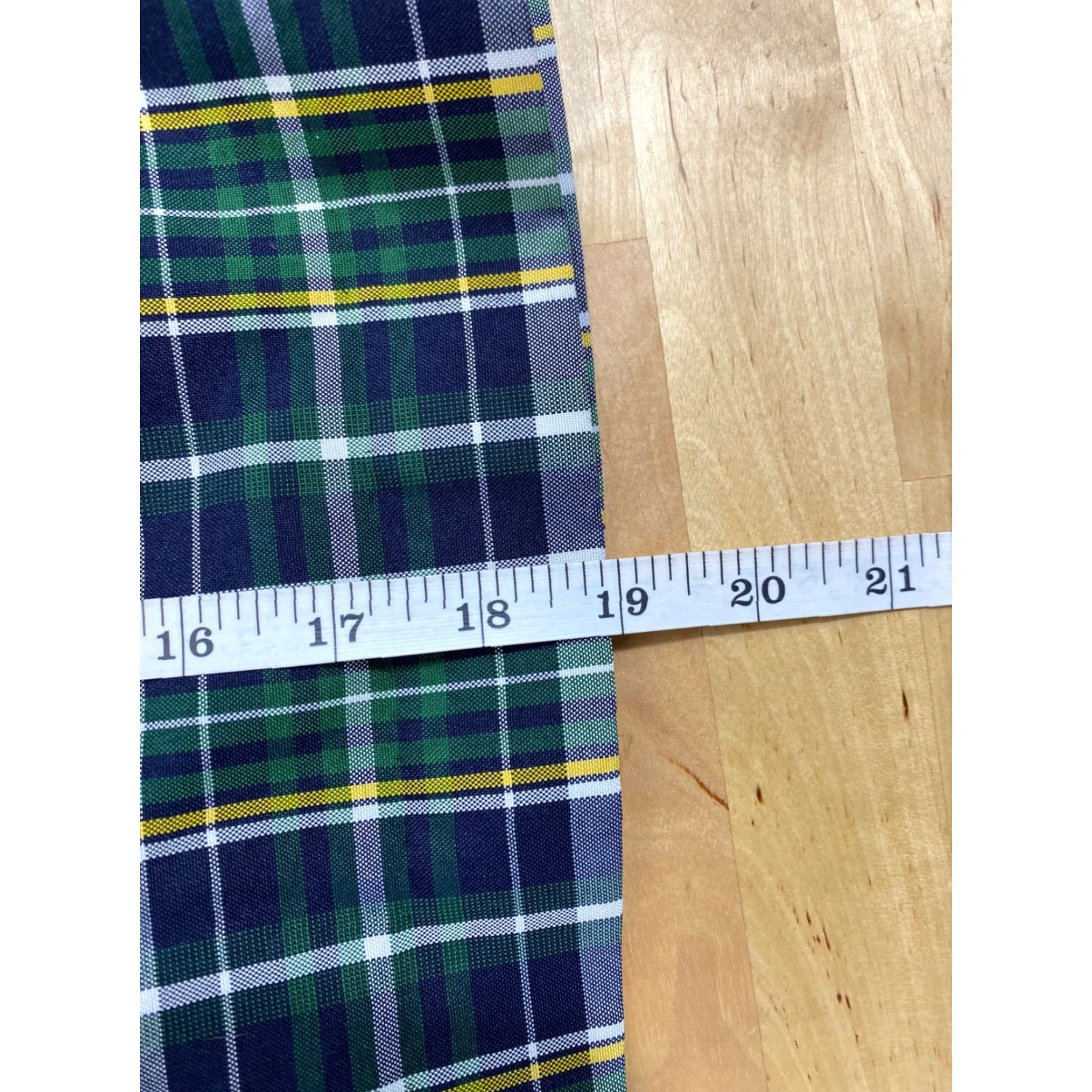 Vintage Dennis Mini Skirt Green Pleated Plaid Girls Size 14 1990s Secretary Geek US Made Size 36" / US 14 / IT 50 - 5 Thumbnail