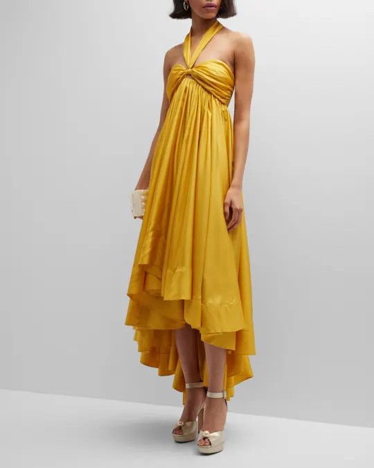 Zimmermann Zimmermann Devi Halter Maxi Dress Size L / US 10 / IT 46 - 1 Thumbnail
