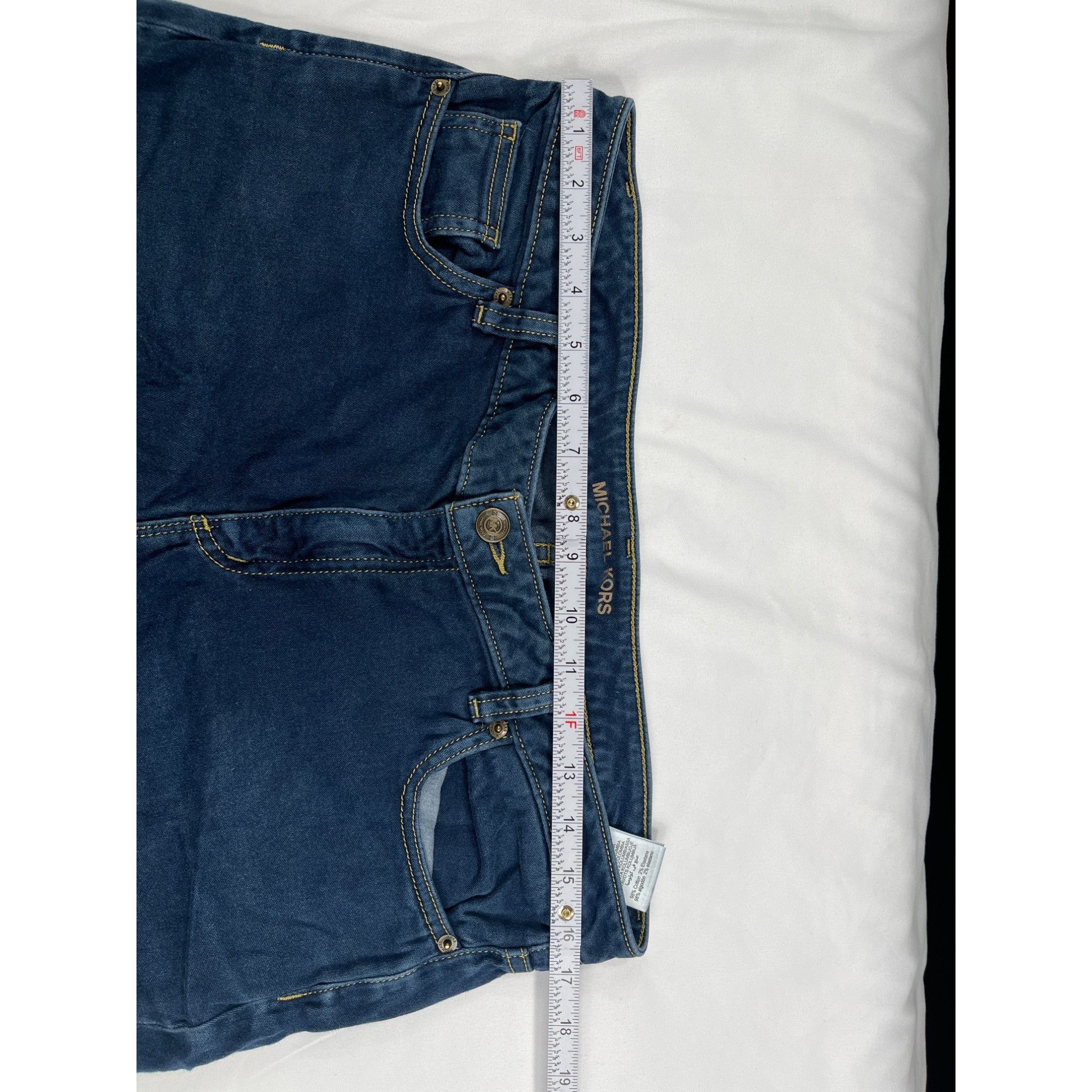 Michael Kors Michael Kors SKU 7680 Womens Blue Denim Izzy Skinny Jeans S Size 32" / US 10 / IT 46 - 3 Thumbnail