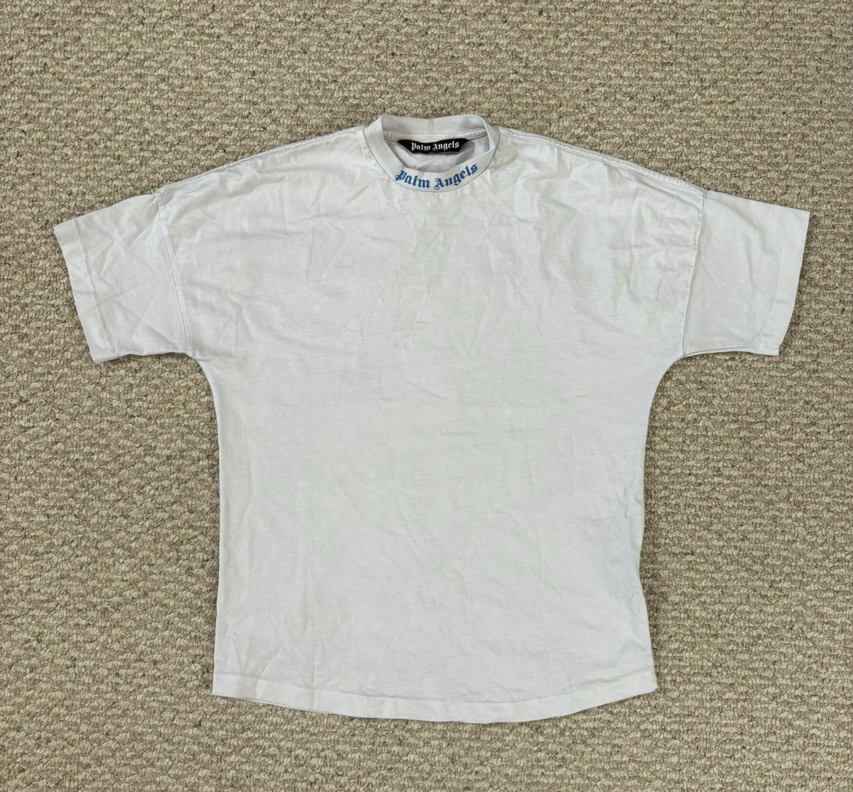 Palm Angels Palm Angels White/Blue Classic Tee Size US M / EU 48-50 / 2 - 1 Thumbnail