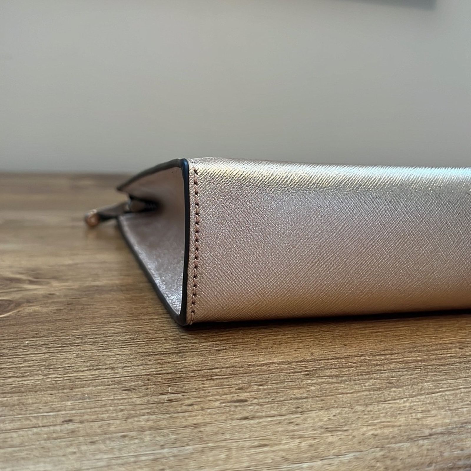 Henri Bendel Henri Bendel West 57th Cosmetic Clutch in Rose Gold Size ONE SIZE - 8 Thumbnail