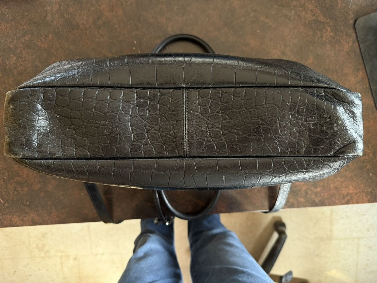 Saint Laurent Paris SLP Crocodile Embossed Sac Du Jour Large Briefcase Size ONE SIZE - 13 Thumbnail