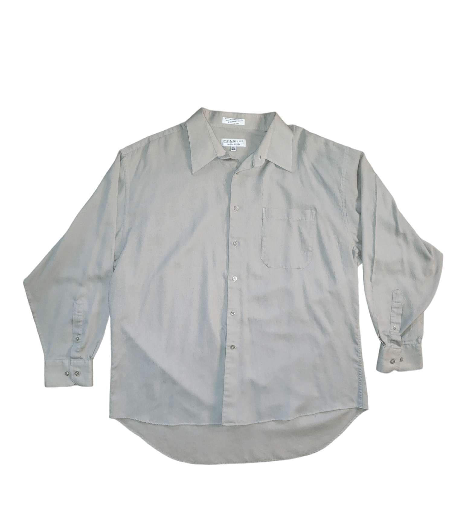 Givenchy × Vintage Vintage 90s Givenchy Moniseur Long Sleeve Button Up Size US XL / EU 56 / 4 - 1 Thumbnail