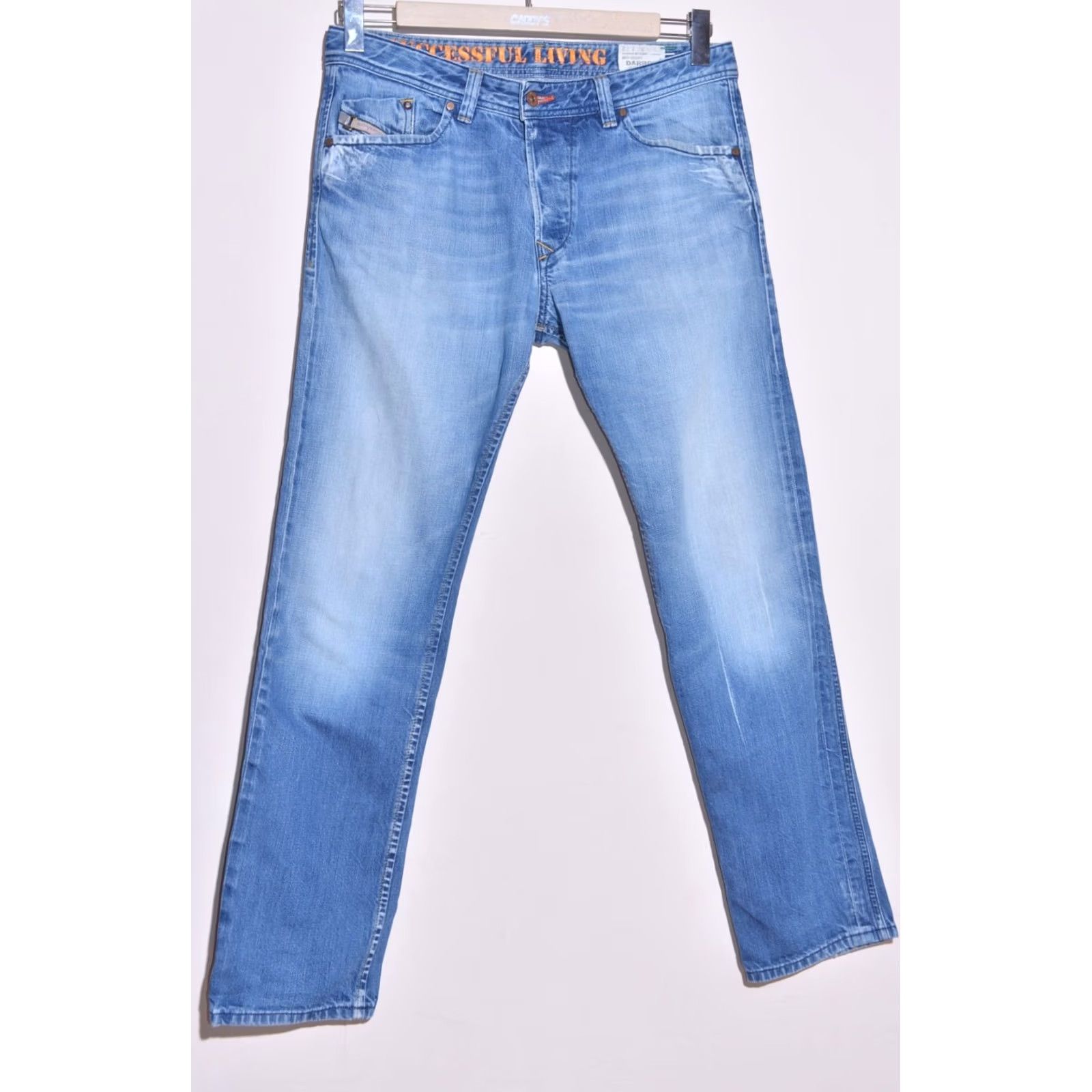 Diesel DIESEL Darron Jeans Blue Regular Slim Tapered Size W33 L32 Wash 008MZ Mens Jeans Size US 33 - 2 Thumbnail