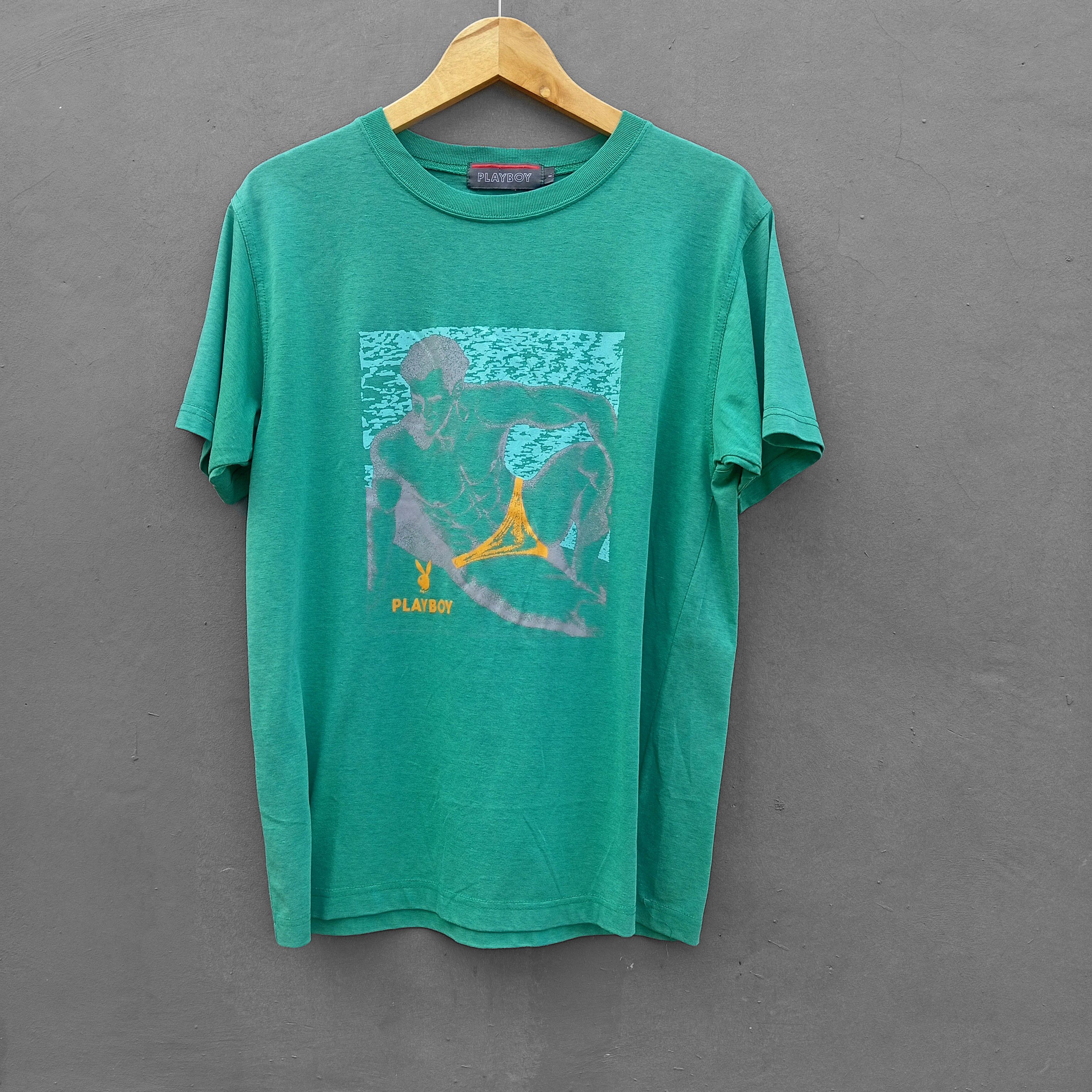 Playboy Vintage 1990s Playboy I Read the Articles Tee large black