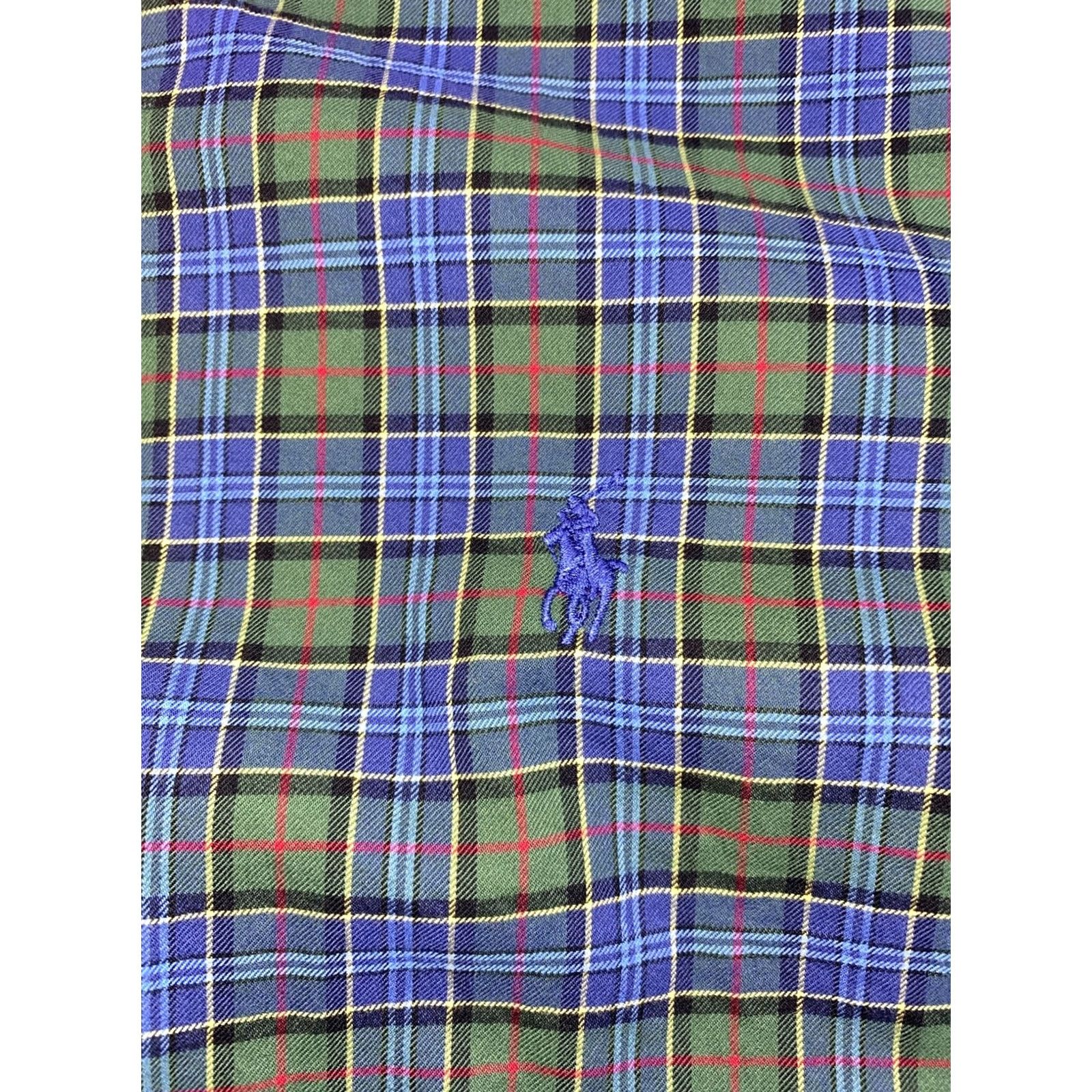 Ralph Lauren Ralph Lauren Classic Fit Plaid Oxford Button Down Men’s Shirt XL Multicolor Long Sleeve Button-Up Casual Workwear Formal - Mens Size US XL / EU 56 / 4 - 3 Thumbnail