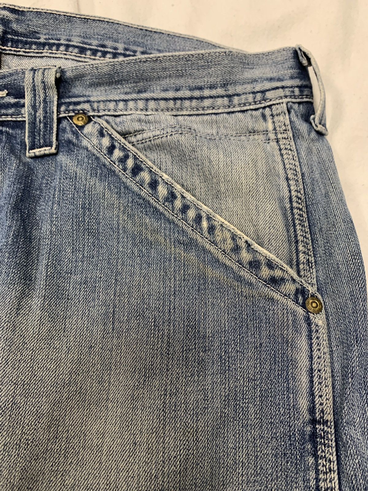 Japanese Brand × Lee BAGGY 90S DISTRESSED LEE DENIM PANTS JAPANESE CARHARTT STYLE Size US 36 / EU 52 - 11 Thumbnail