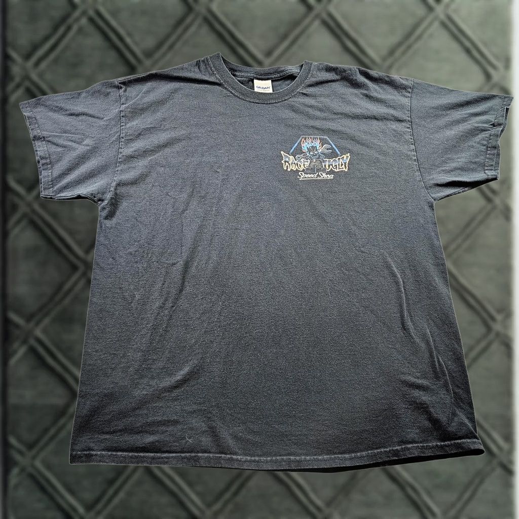 Gildan Race Ugly Speed Shop Shirt Mens XL Black Graphic Tee Funny Cars Racing Garage Tee Size US XL / EU 56 / 4 - 1 Thumbnail