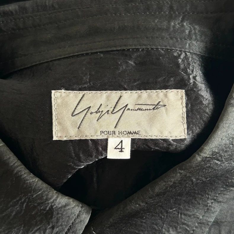Yohji Yamamoto Yohji Yamamoto Yohji Yamamoto Short Sleeve Crinkled Shirt Size US L / EU 52-54 / 3 - 5 Thumbnail