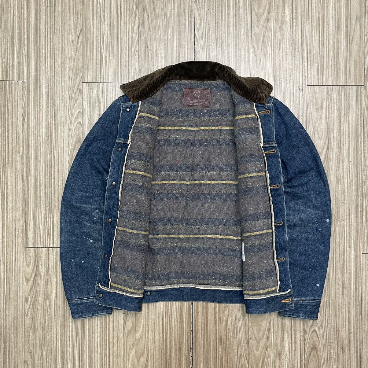 Splendid Denim Jacket - Lost Dessau denim selvedge inner blanket Size US M / EU 48-50 / 2 - 6 Thumbnail