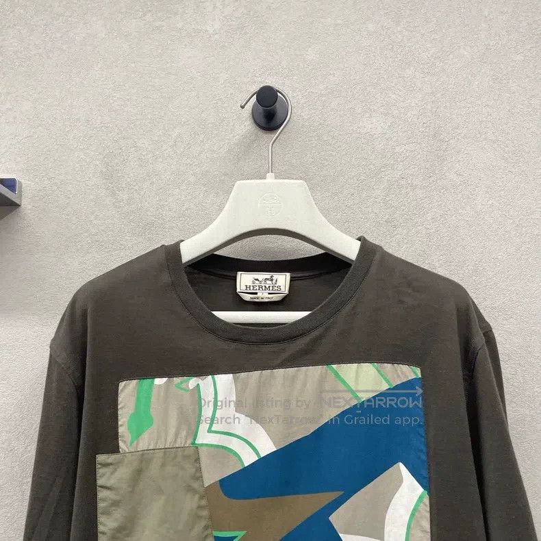 Hermes Hermes Short-sleeved T-shirt, pure cotton, seaweed green, Size US S / EU 44-46 / 1 - 5 Thumbnail
