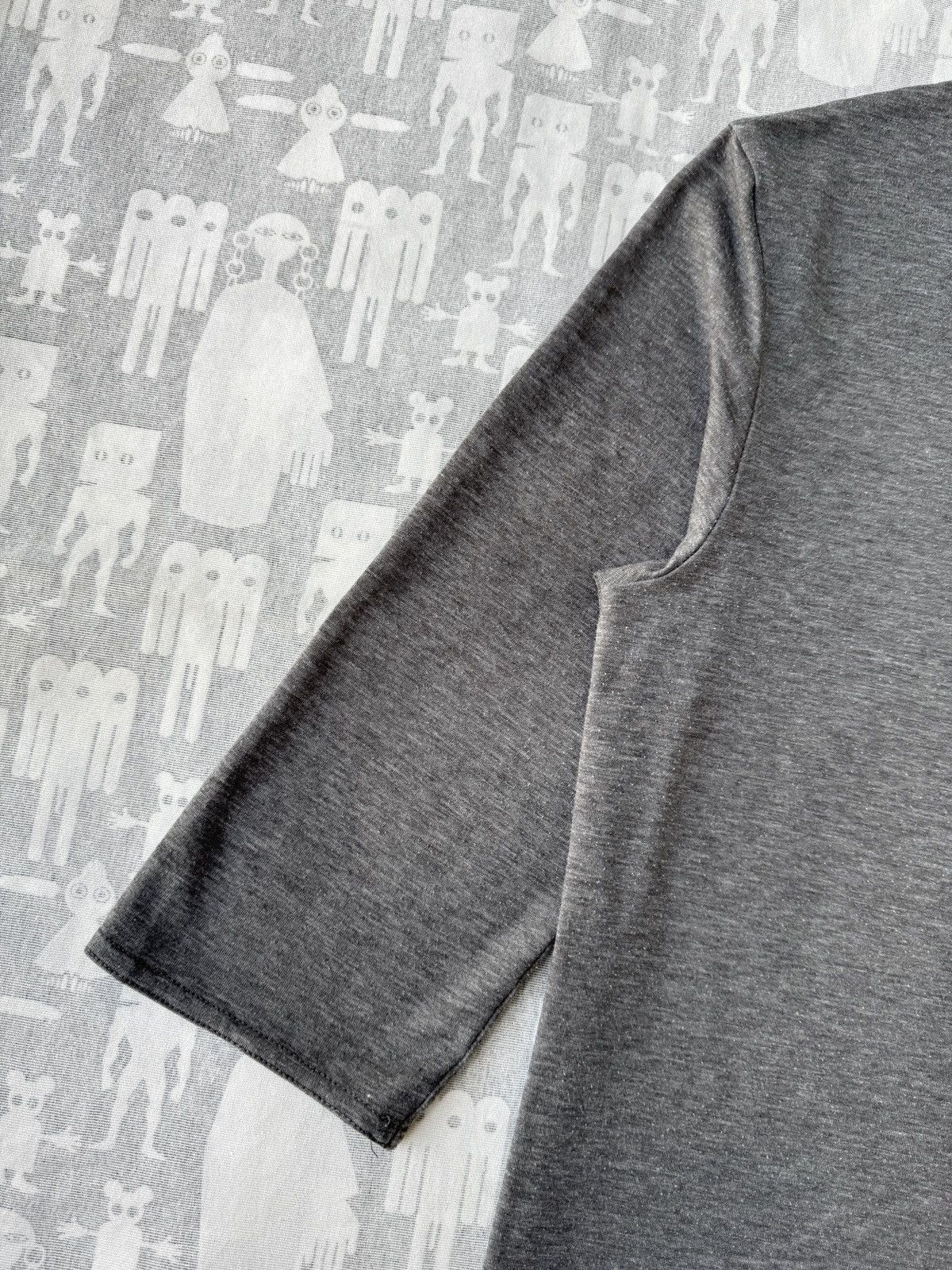 Raf Simons Raf Simons AW97 Blank Heather Grey Baseball Tee-Shirt Size US M / EU 48-50 / 2 - 4 Thumbnail