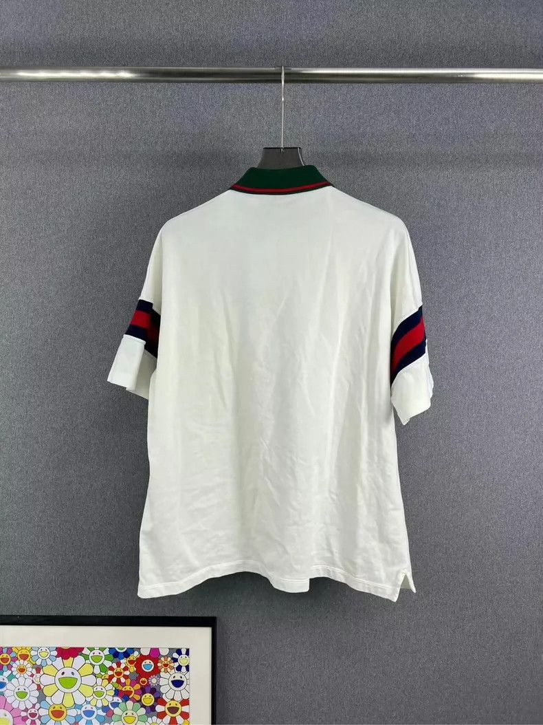 Gucci GUCCI Striped Knit Short Sleeve Polo Shirt-2506 Size US XXL / EU 58 / 5 - 2 Thumbnail
