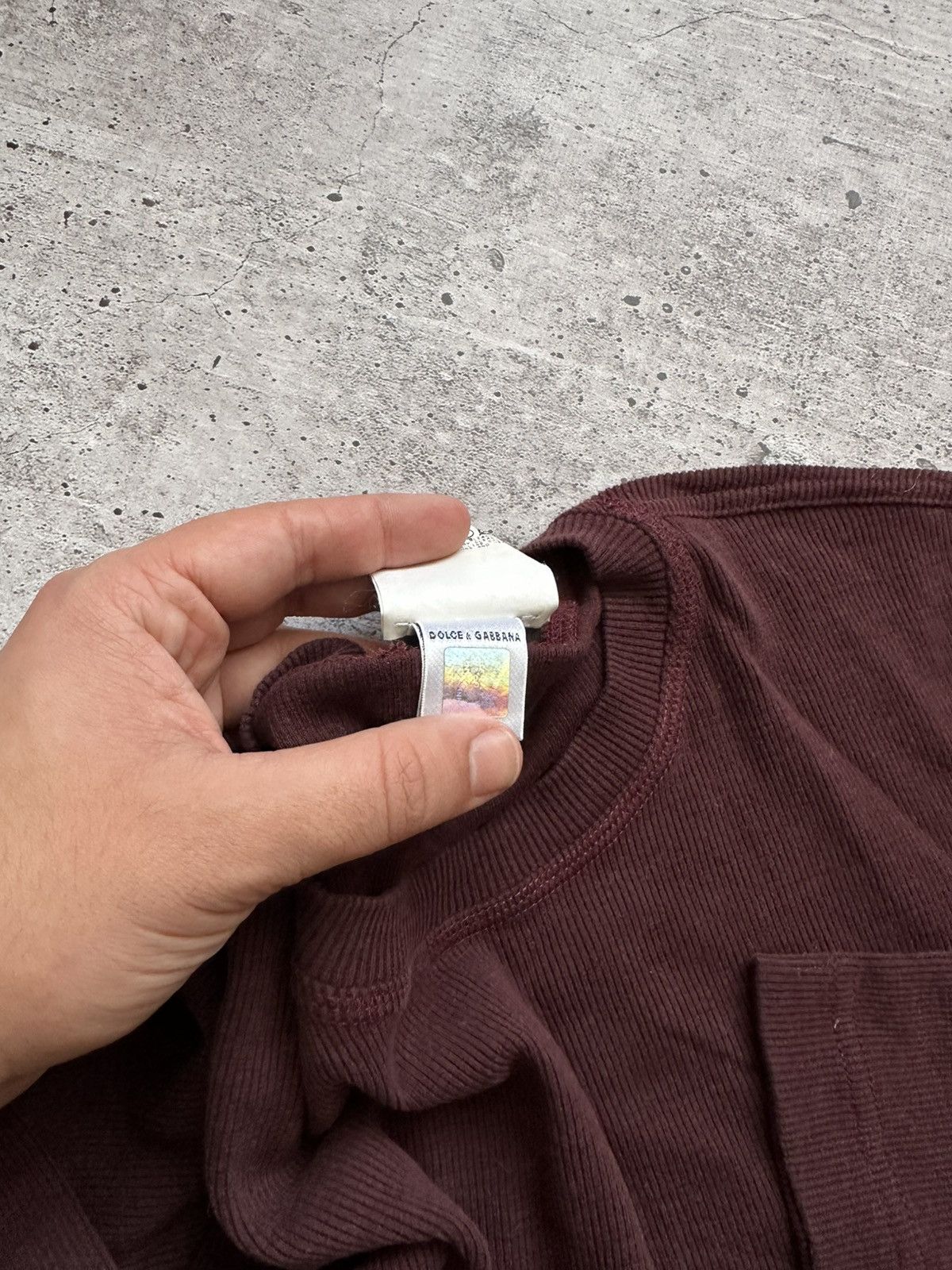 Dolce & Gabbana × Vintage Women's Dolce Gabbana Burgundy Light Sweater Size S / US 4 / IT 40 - 7 Thumbnail