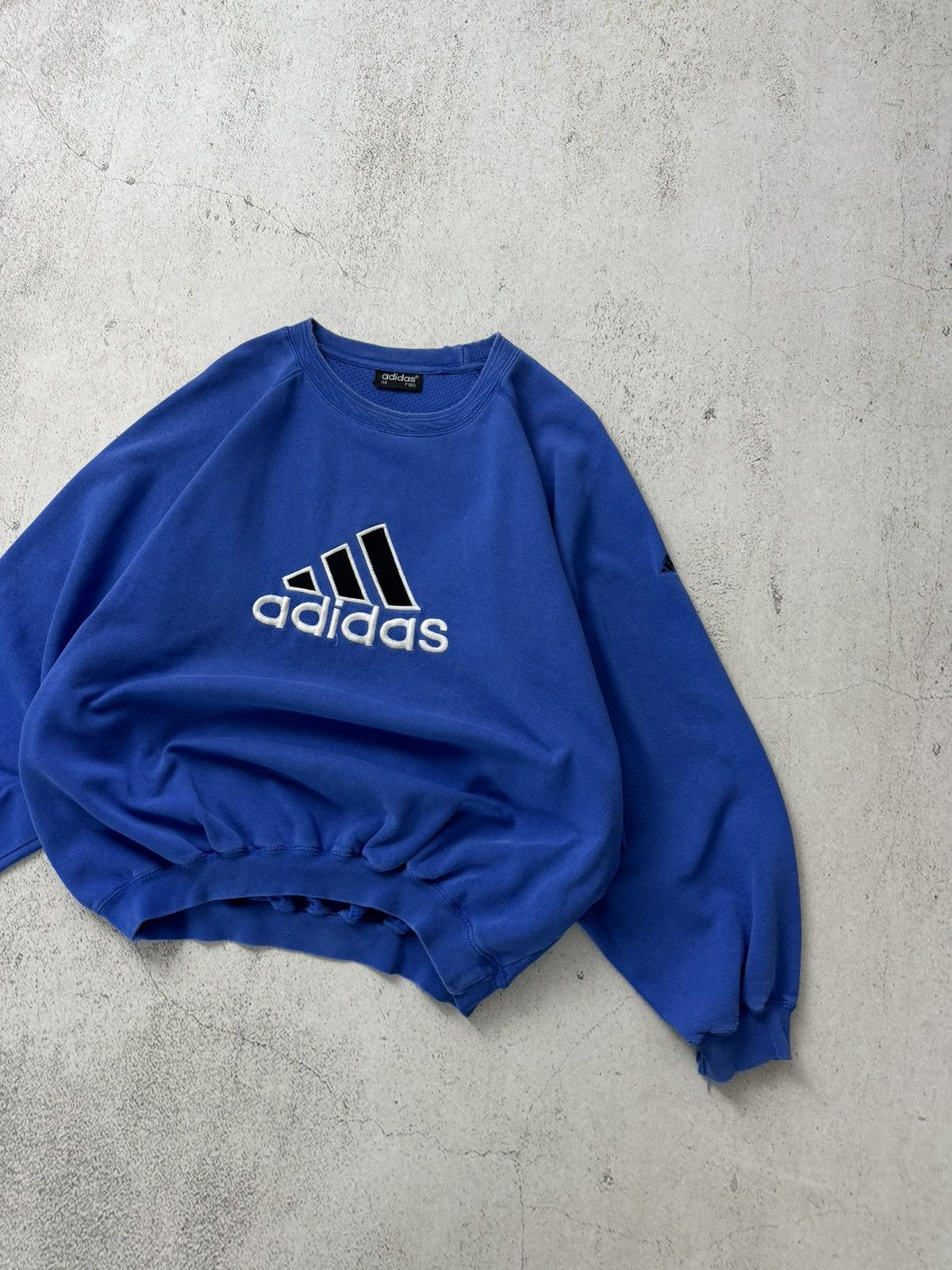 Adidas × Vintage Adidas Big Logo Vintage Faded Sweatshirt Size US M / EU 48-50 / 2 - 2 Thumbnail