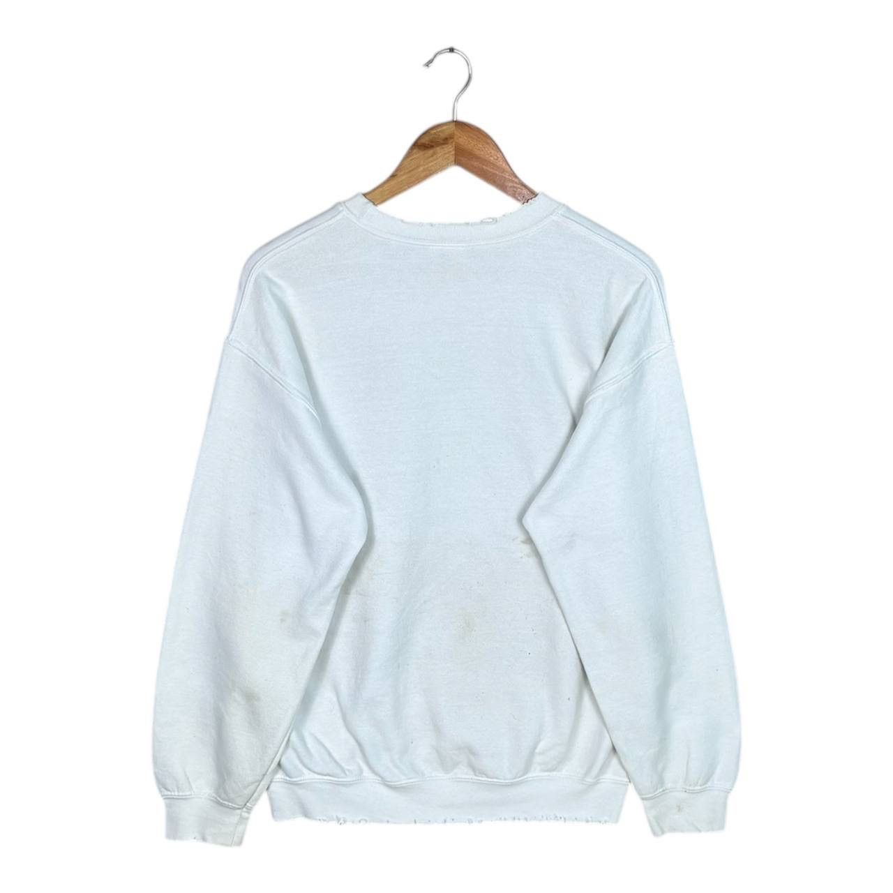 AC/DC Thrashed AC/DC No Bull White Distressed Sweatshirt ERD Size US M / EU 48-50 / 2 - 2 Thumbnail