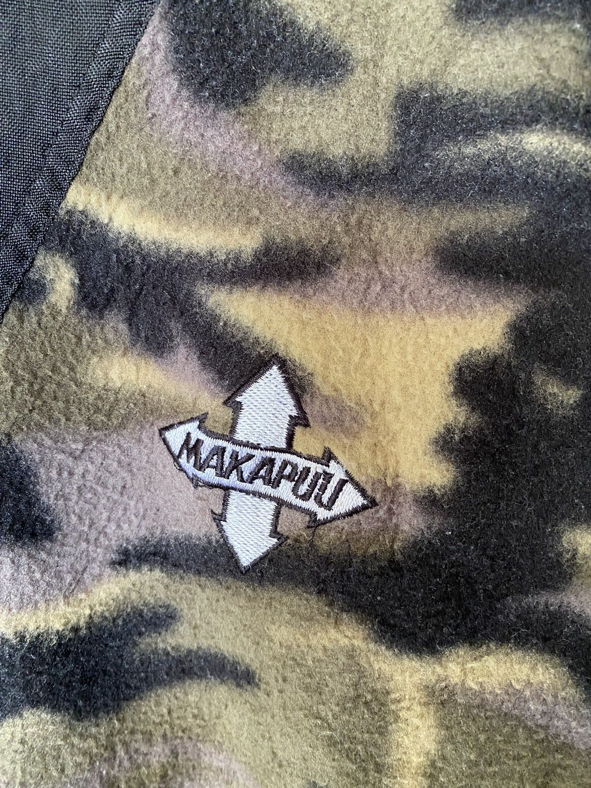 Japanese Brand 1990s Makapuu Japan Camo fleece Nylon Size US L / EU 52-54 / 3 - 6 Thumbnail
