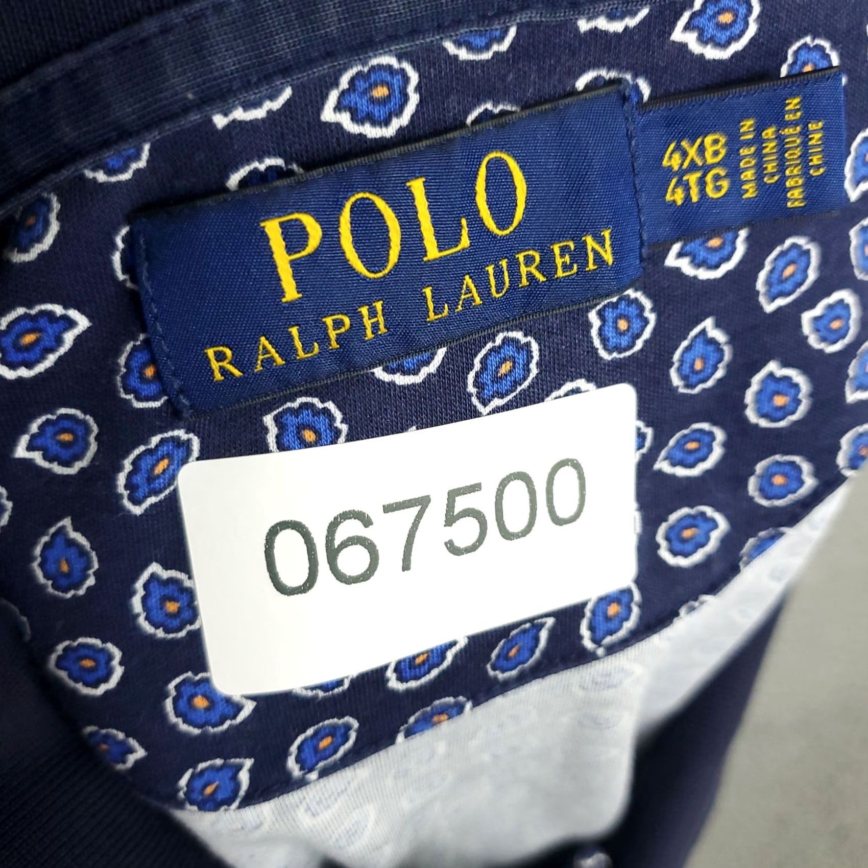 Ralph Lauren Ralph Lauren Polo Shirt Mens Big 4X Blue Paisley Polo Short Sleeve Button Collar Casual Everyday Dressy Sports Size US XXL / EU 58 / 5 - 8 Thumbnail