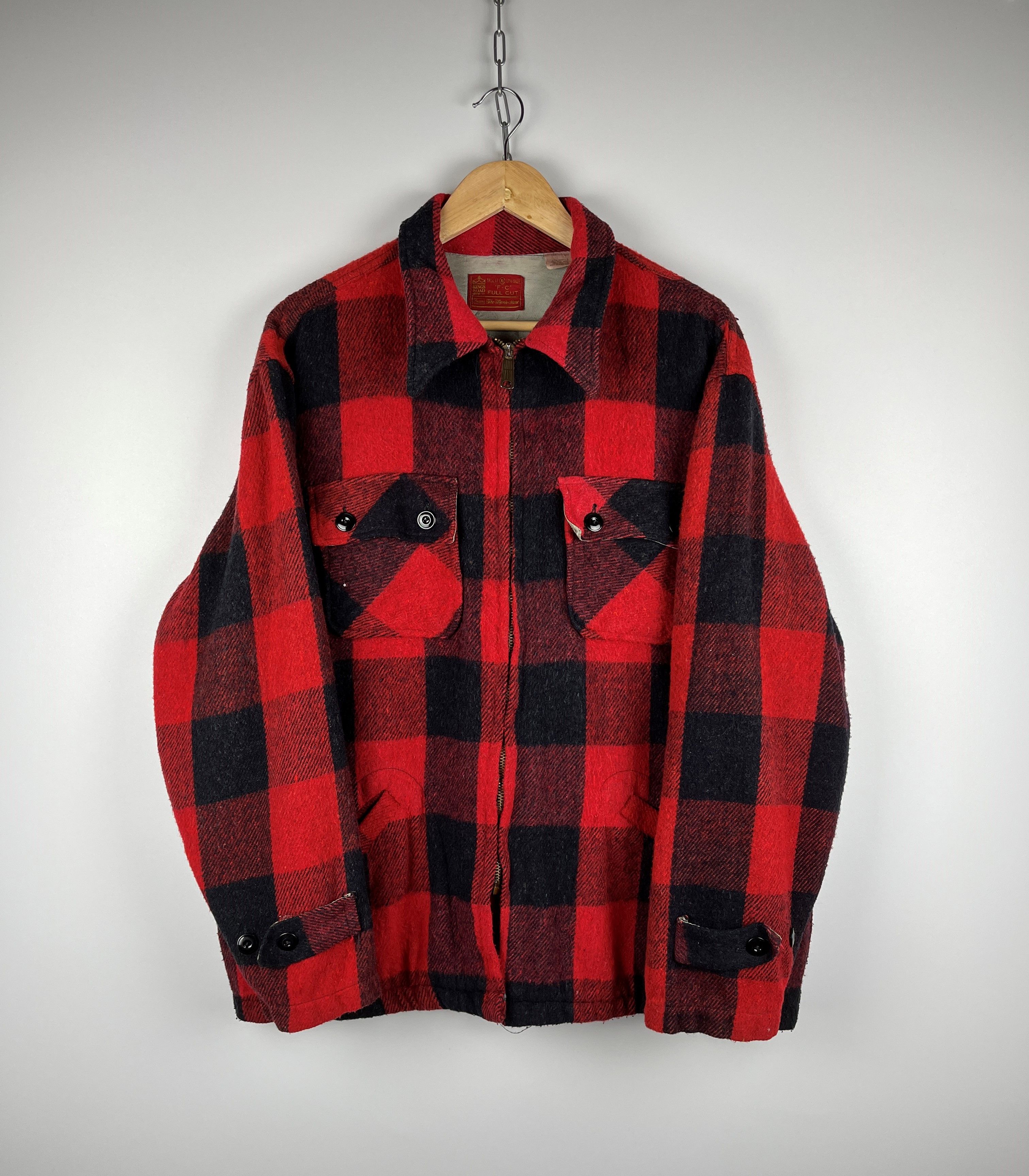 Lumberjack 70's Kings Road Full Cut Vintage Lumberjack Jacket Zip Talon Size US XL / EU 56 / 4 - 1 Thumbnail