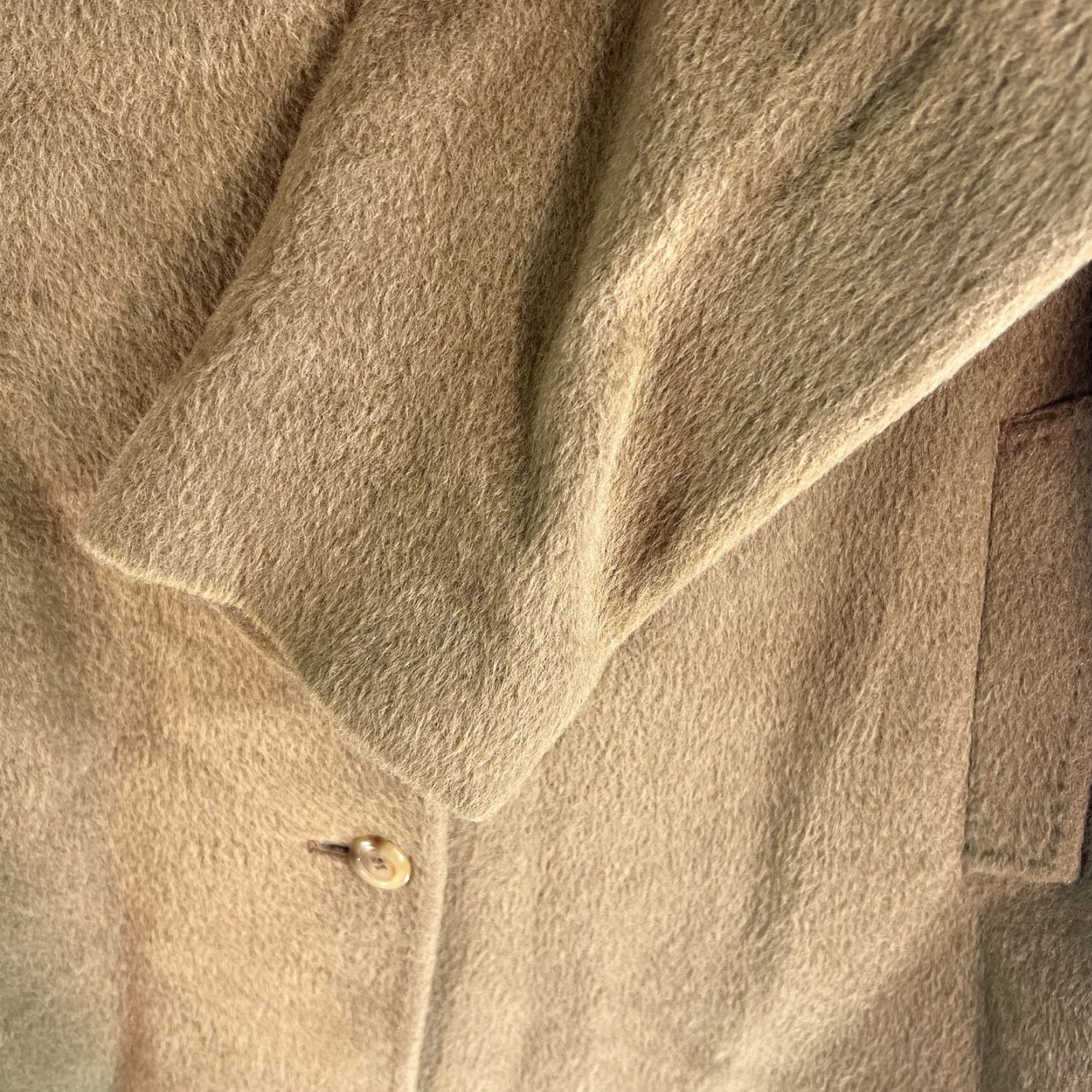 Bill Blass VINTAGE Bill Blass Llama Wool Overcoat Womens Size 12 Camel Tan Long Sleeve Classic 90s Size XL / US 12-14 / IT 48-50 - 7 Thumbnail