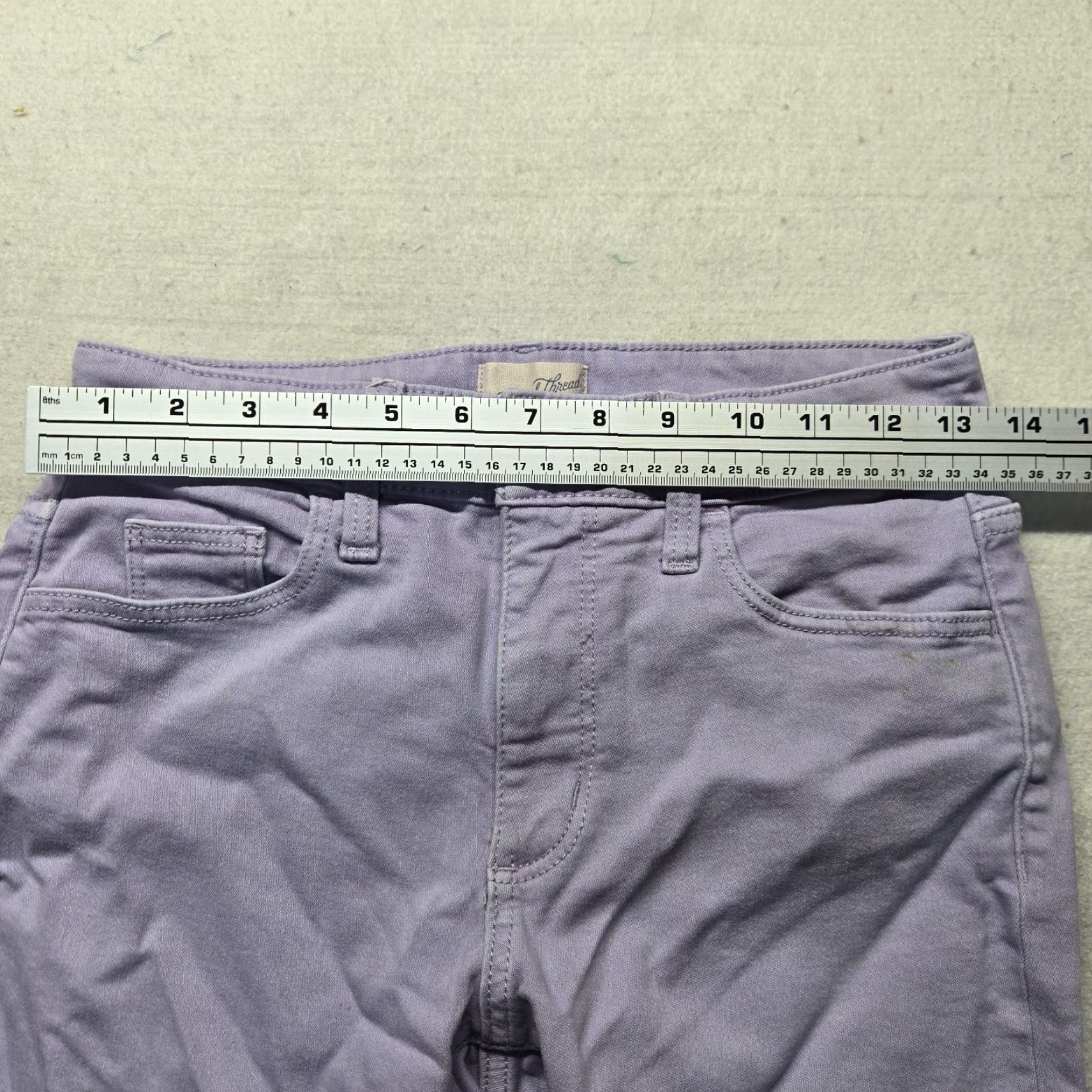 Vintage Universal Thread Jeans Skinny High Rise Purple Pants Denim Stretch Women's 2/26R Size 26" / US 2 / IT 38 - 4 Thumbnail