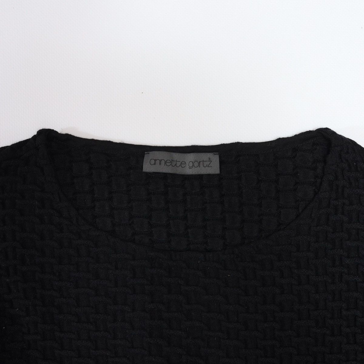 Annette Gortz Annette Gortz Wool Nylon Waffle Sweater Black Size M / US 6-8 / IT 42-44 - 2 Thumbnail