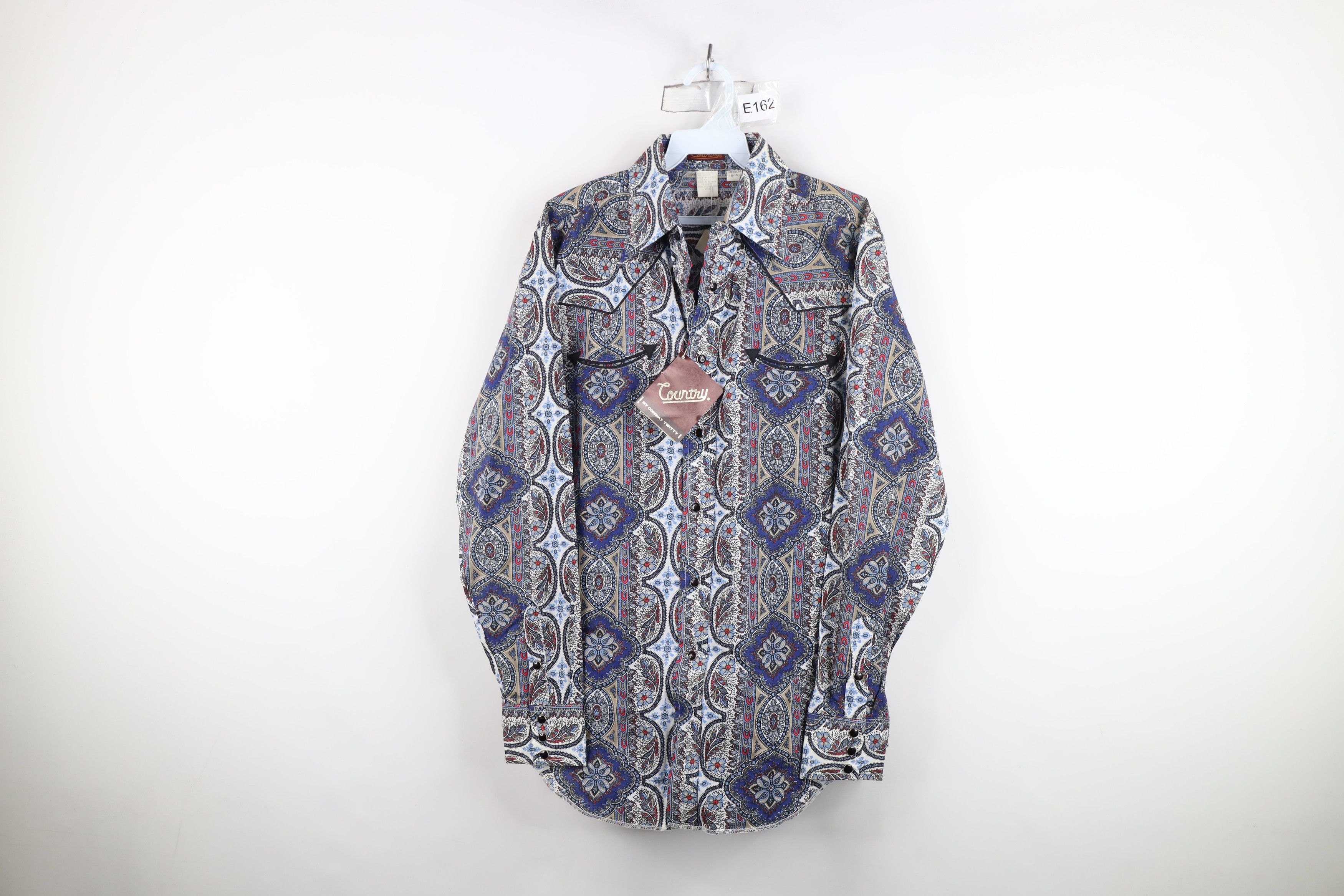 Other Deadstock Vintage 70s Rockabilly Western Rodeo Button Shirt Size US M / EU 48-50 / 2 - 1 Thumbnail