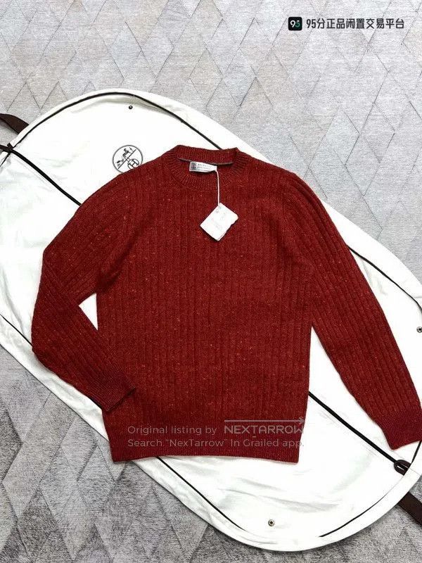 Brunello Cucinelli Brunello Cucinelli Unisex Cable Knit Cashmere Blend Sweater Size US M / EU 48-50 / 2 - 1 Thumbnail