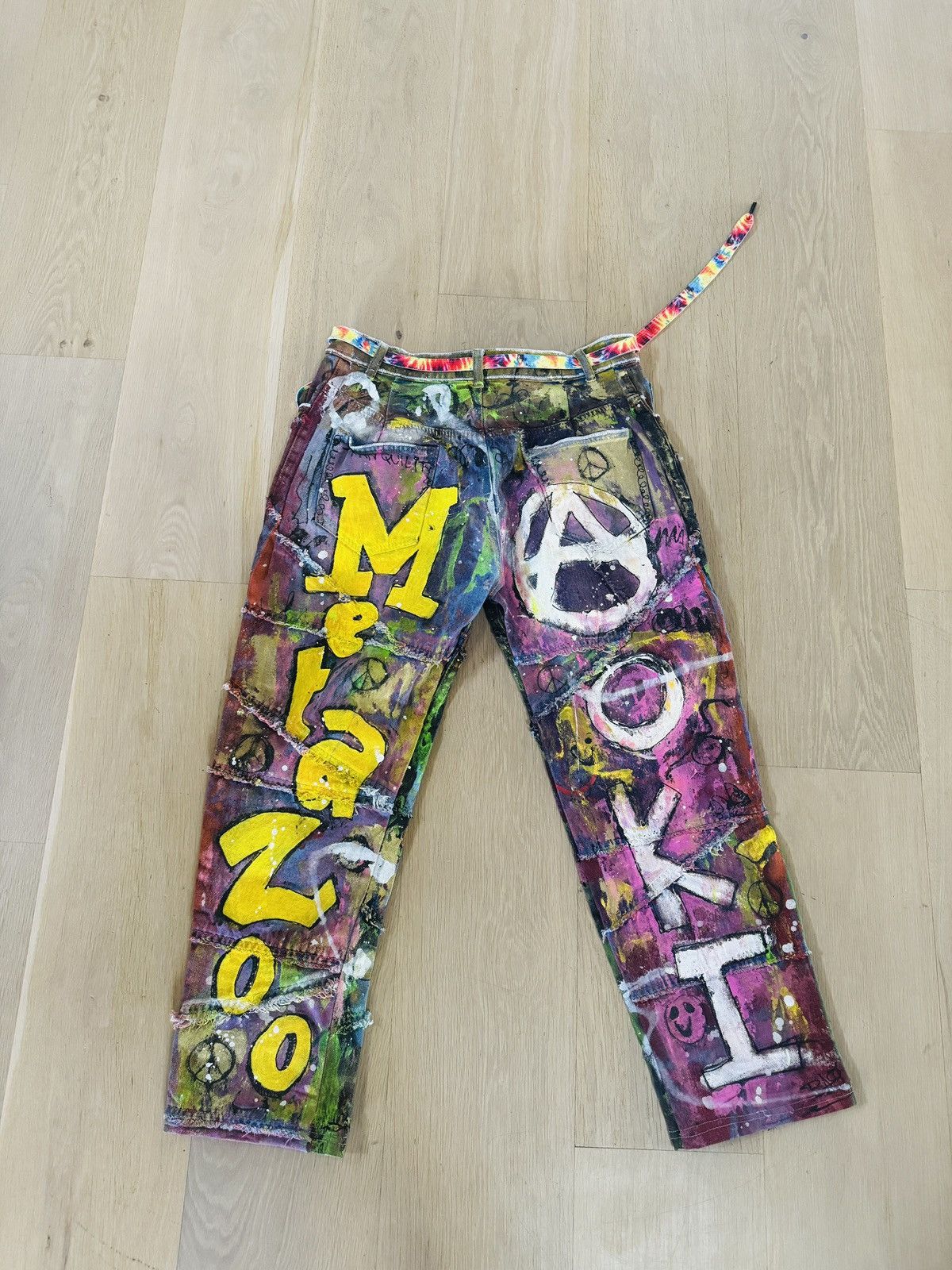 Other Steve Aoki 1 of 1 Hand Painted Denim Size US 28 / EU 44 - 5 Thumbnail
