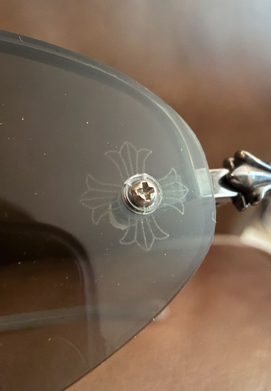 Chrome Hearts Chrome Hearts Drag Pipe I D.P.I Cross Engraved Sunglasses Size ONE SIZE - 8 Thumbnail