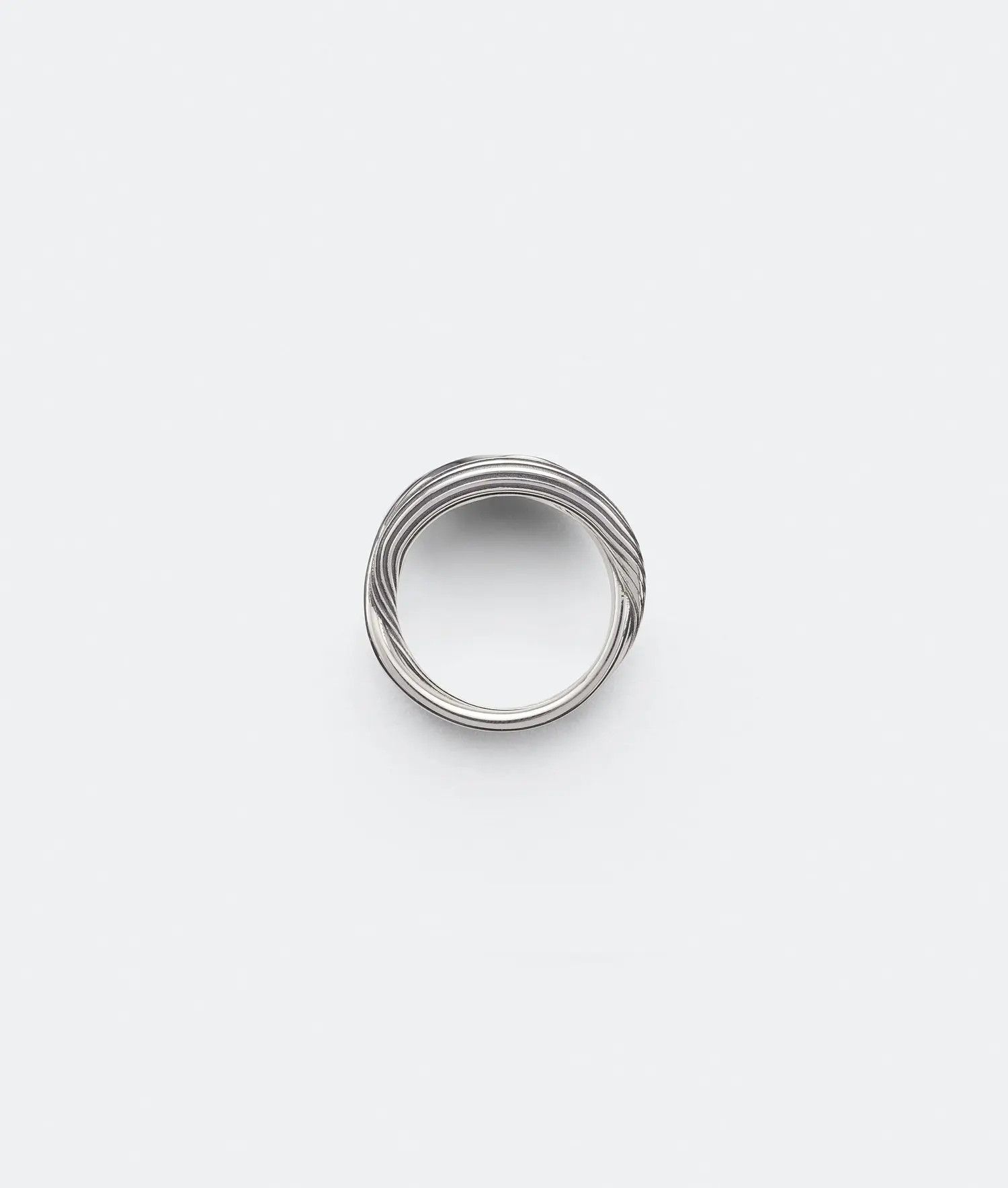 Bottega Veneta o1n1vont0325 Size: 21 / Trio Ring in Silver/Green Size ONE SIZE - 2 Thumbnail
