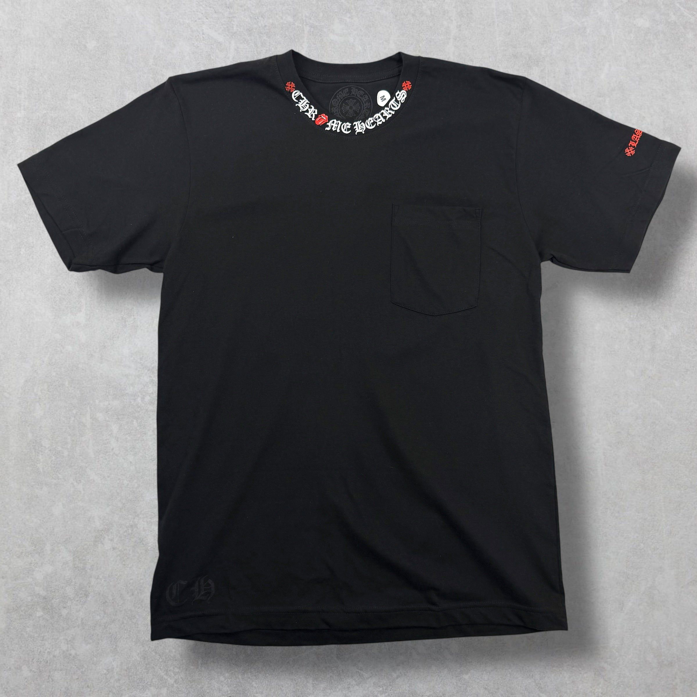 Chrome Hearts Chrome Hearts Rolling Stones Neck Logo Tee M Size US M / EU 48-50 / 2 - 2 Thumbnail