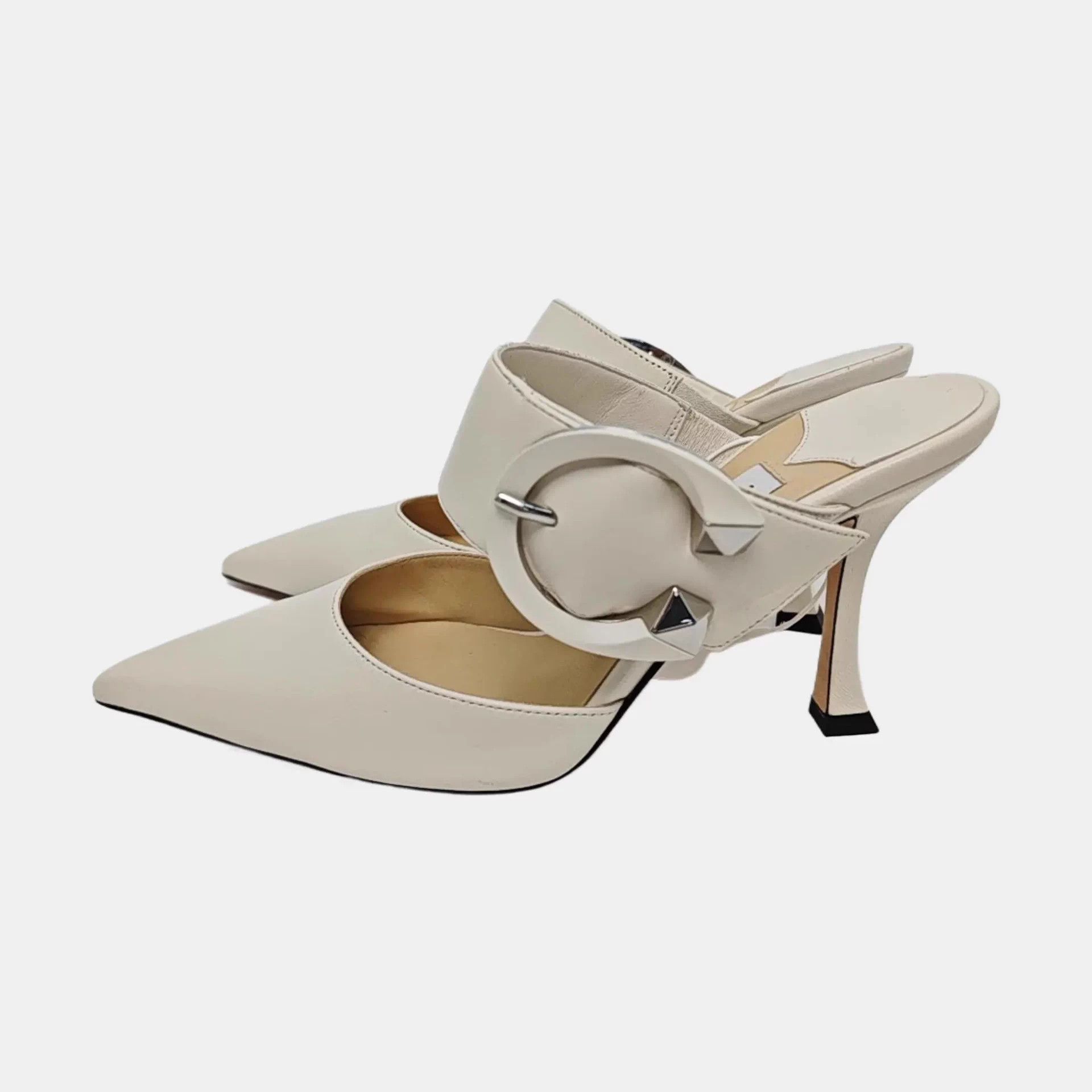Jimmy Choo Jimmy Choo Pointed Toe Mule Heels 36.5 Size US 5.5 / IT 35.5 - 1 Thumbnail