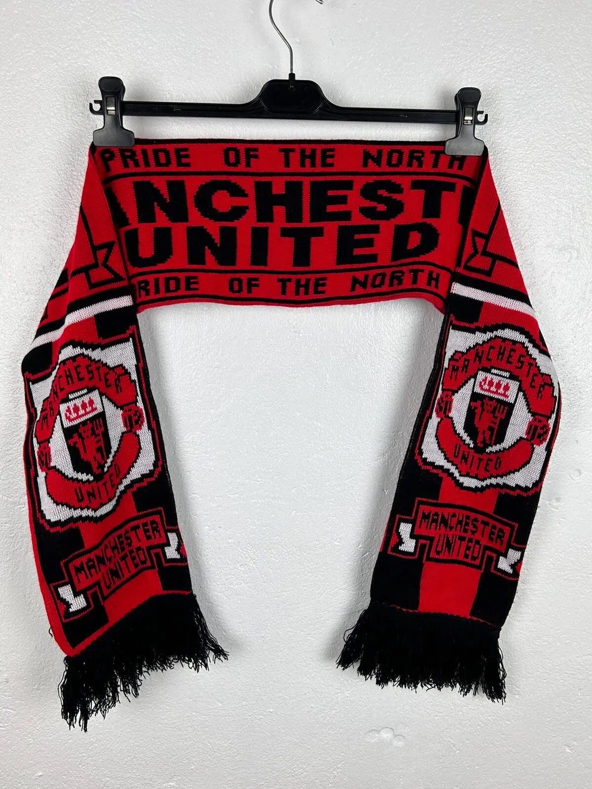 Vintage 90s Vintage Manchester United MCFC Rare Acrylic Scarf Size ONE SIZE - 1 Thumbnail