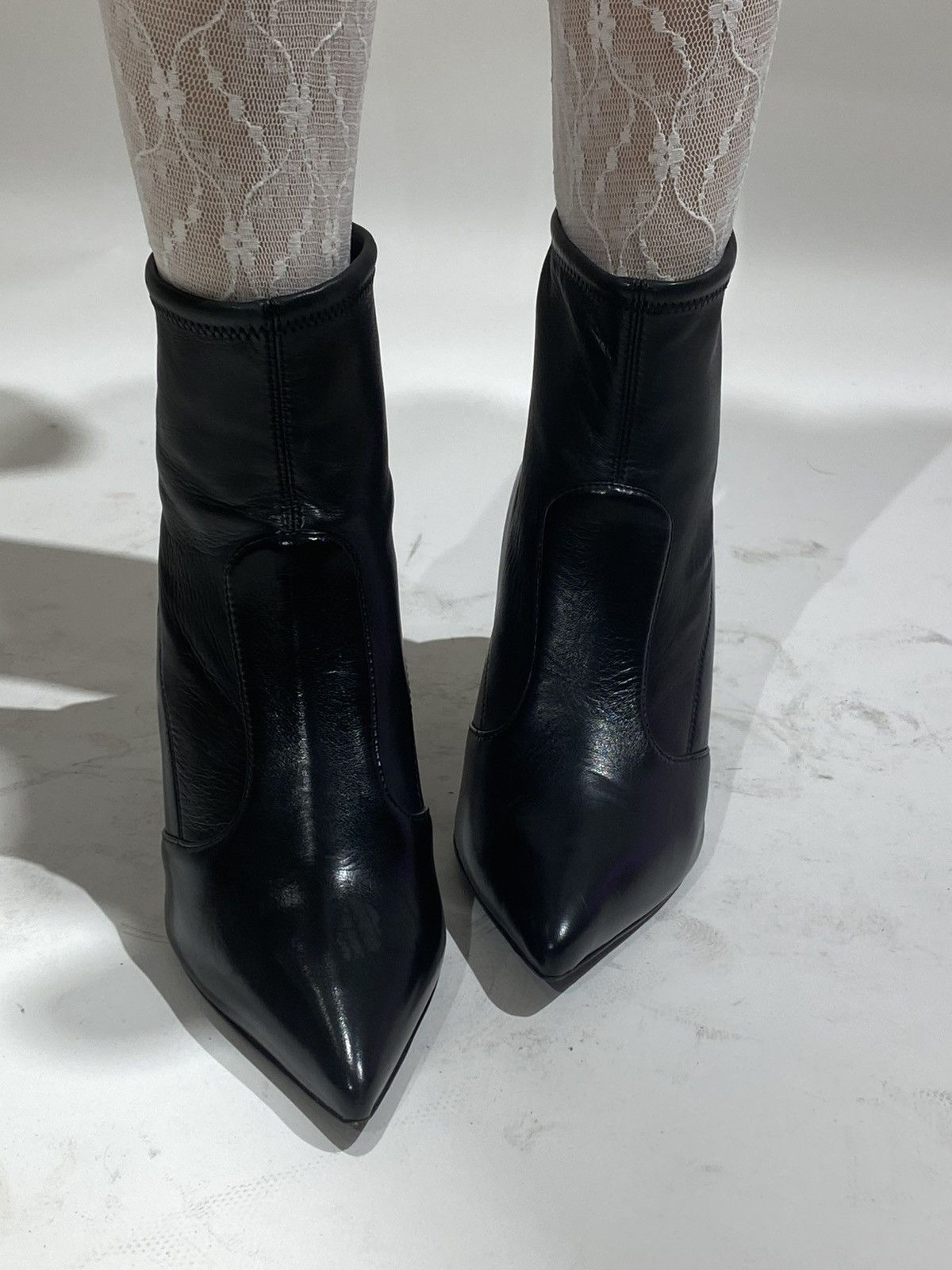 Giuseppe Zanotti Giuseppe Zanotti Black Leather Ankle Boots Size US 7 / IT 37 - 10 Thumbnail