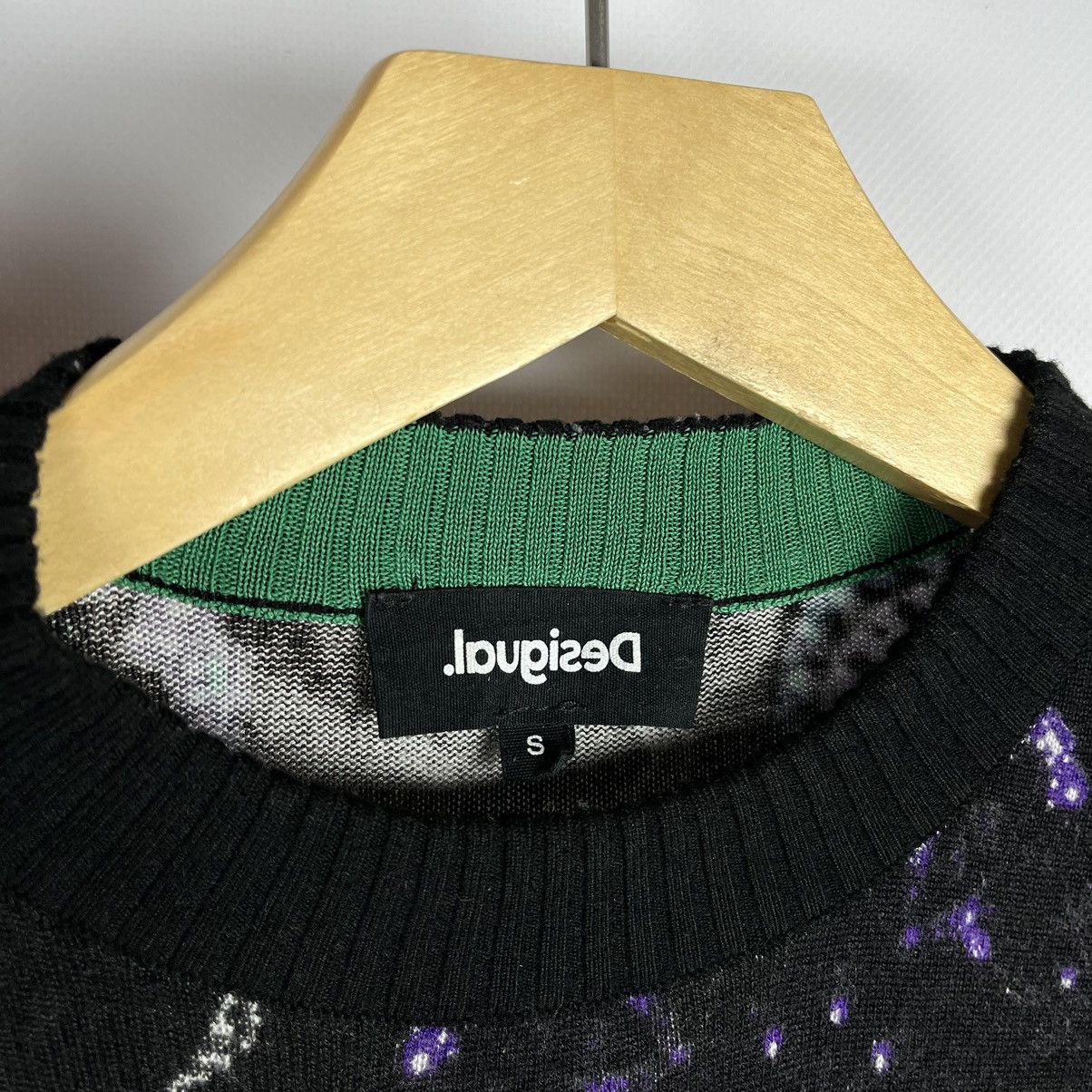Desigual Designer Desigual y2k galaxy mesh top sweater Size S / US 4 / IT 40 - 4 Thumbnail