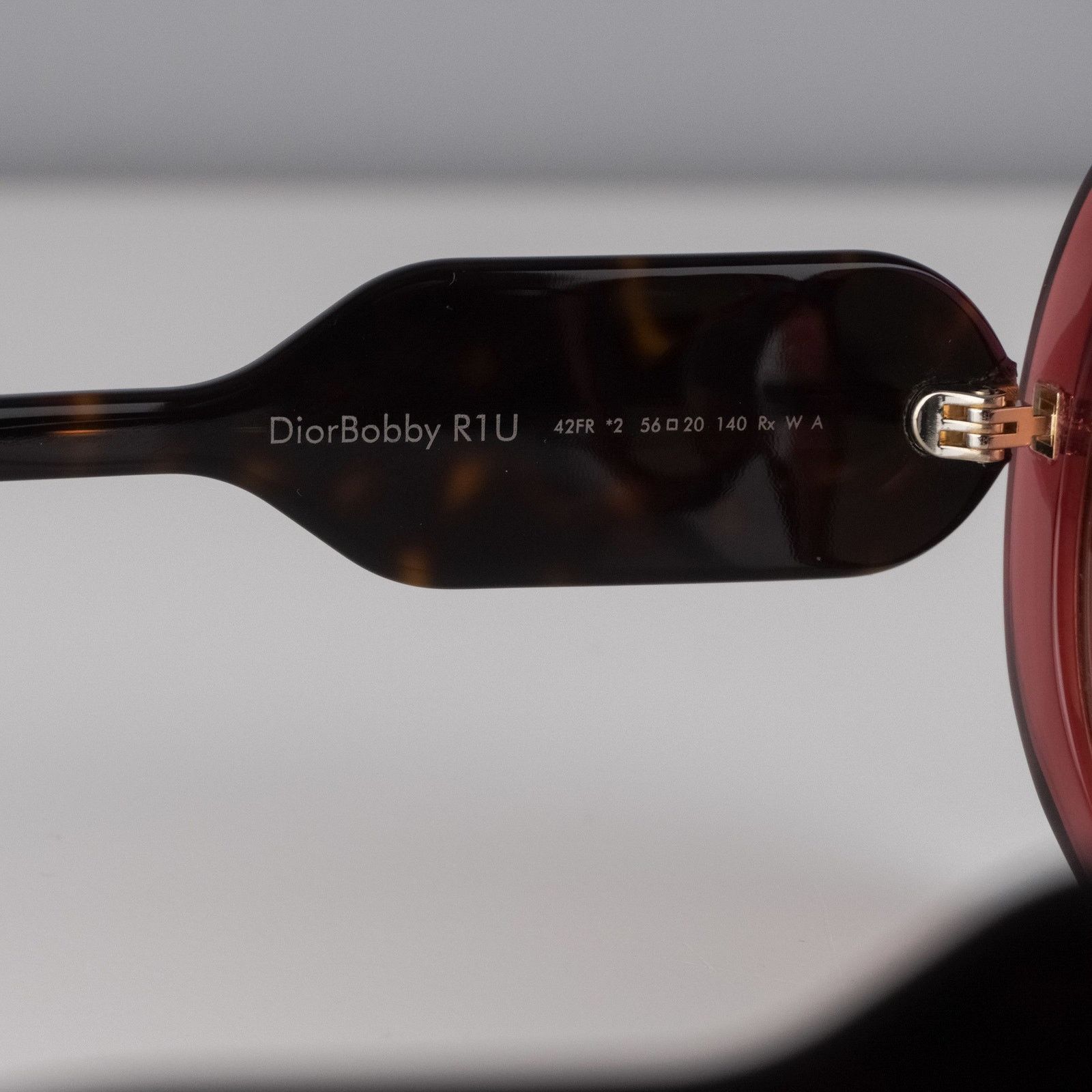 Dior Dior cd gold logo transparent red oversized oval sunglasses Size ONE SIZE - 4 Thumbnail