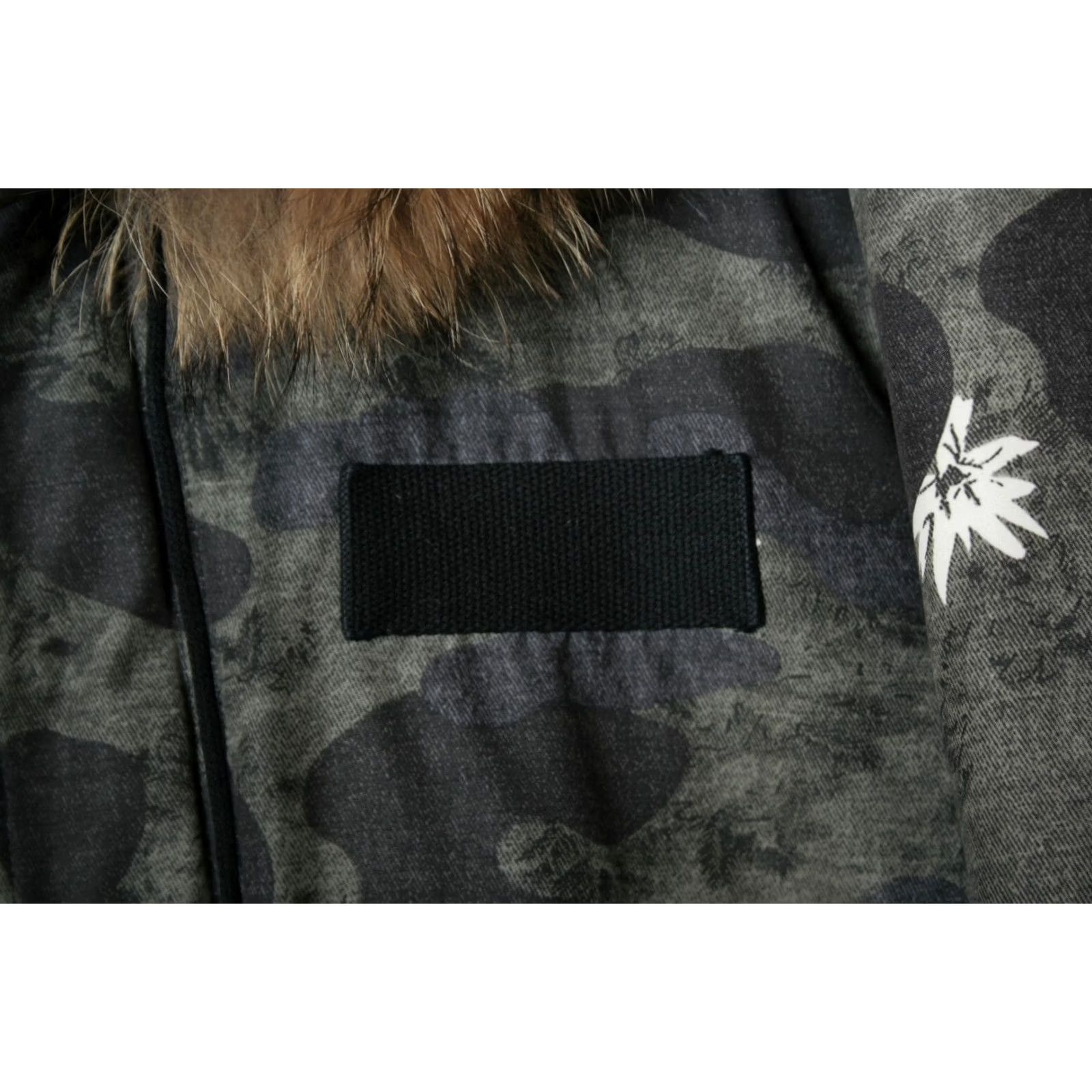 Vintage VITALITY LOGICAL Floral Camouflage Down Insulated Hooded Parka Women's L Coat Size L / US 10 / IT 46 - 6 Thumbnail