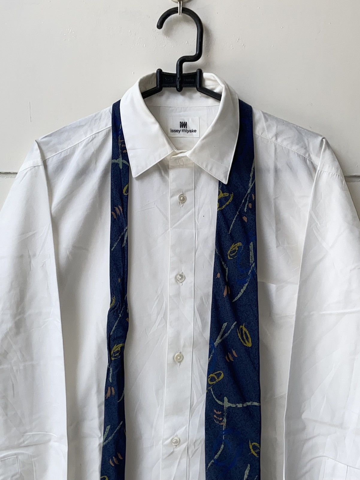 Issey Miyake ISSEY MIYAKE IM White Shirt Tie Size US S / EU 44-46 / 1 - 3 Thumbnail