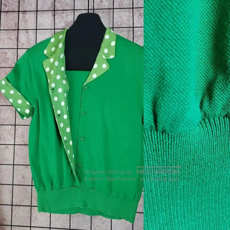 Dior Dior Green Polka Dot Women's T. Size M / US 6-8 / IT 42-44 - 4 Thumbnail