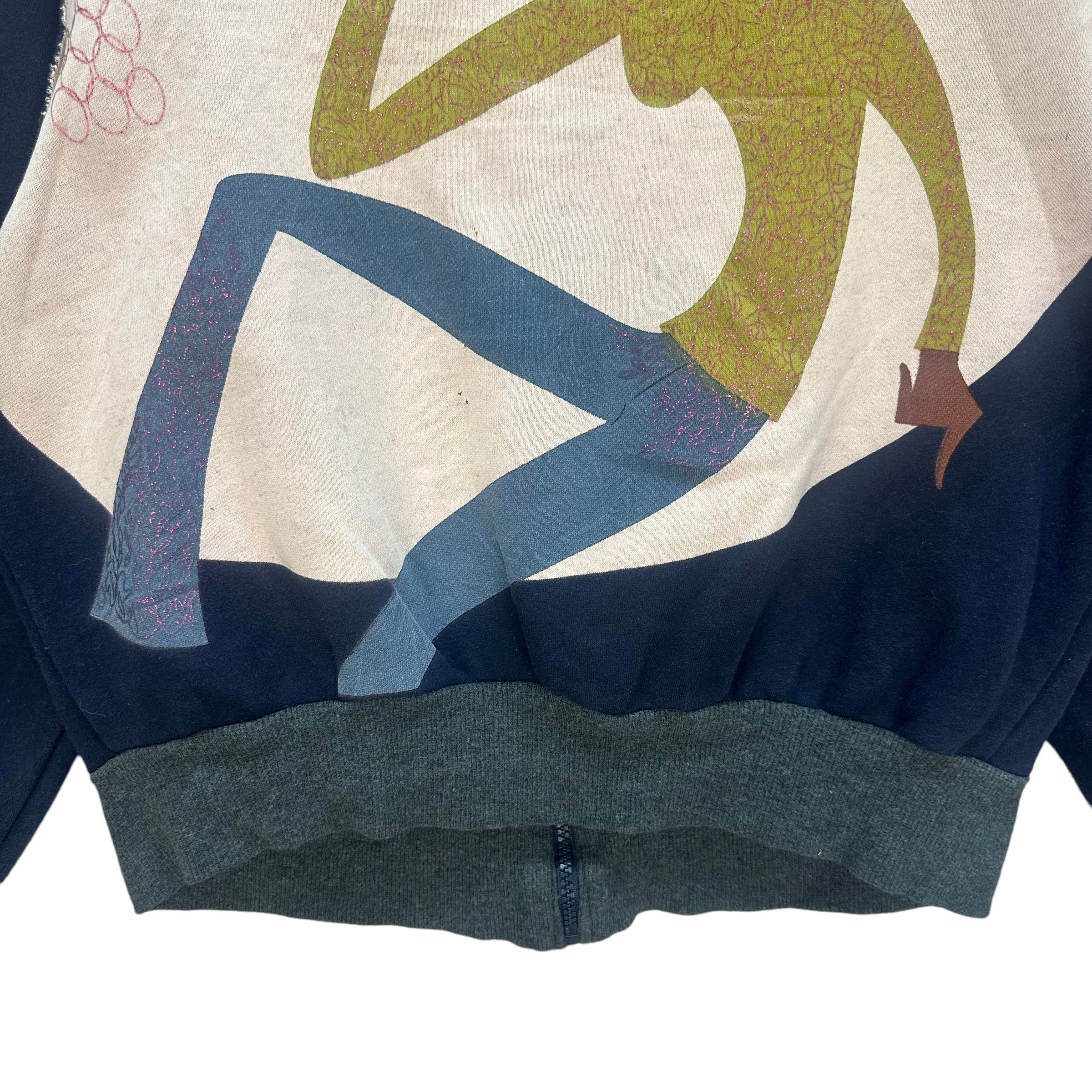 Japanese Brand SING SING RETRO GRAPHIC SWEATER #7952-192 Size S / US 4 / IT 40 - 10 Thumbnail