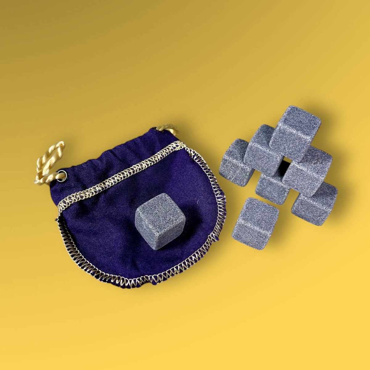 Other Crown Royal Whiskey Freezing Stones QTY 8 Purple Storing Bag Size ONE SIZE - 3 Thumbnail